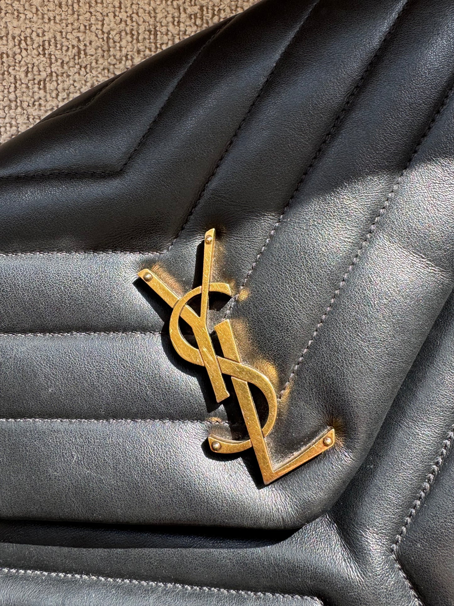 Saint Laurent YSL LouLou Medium Black Bag