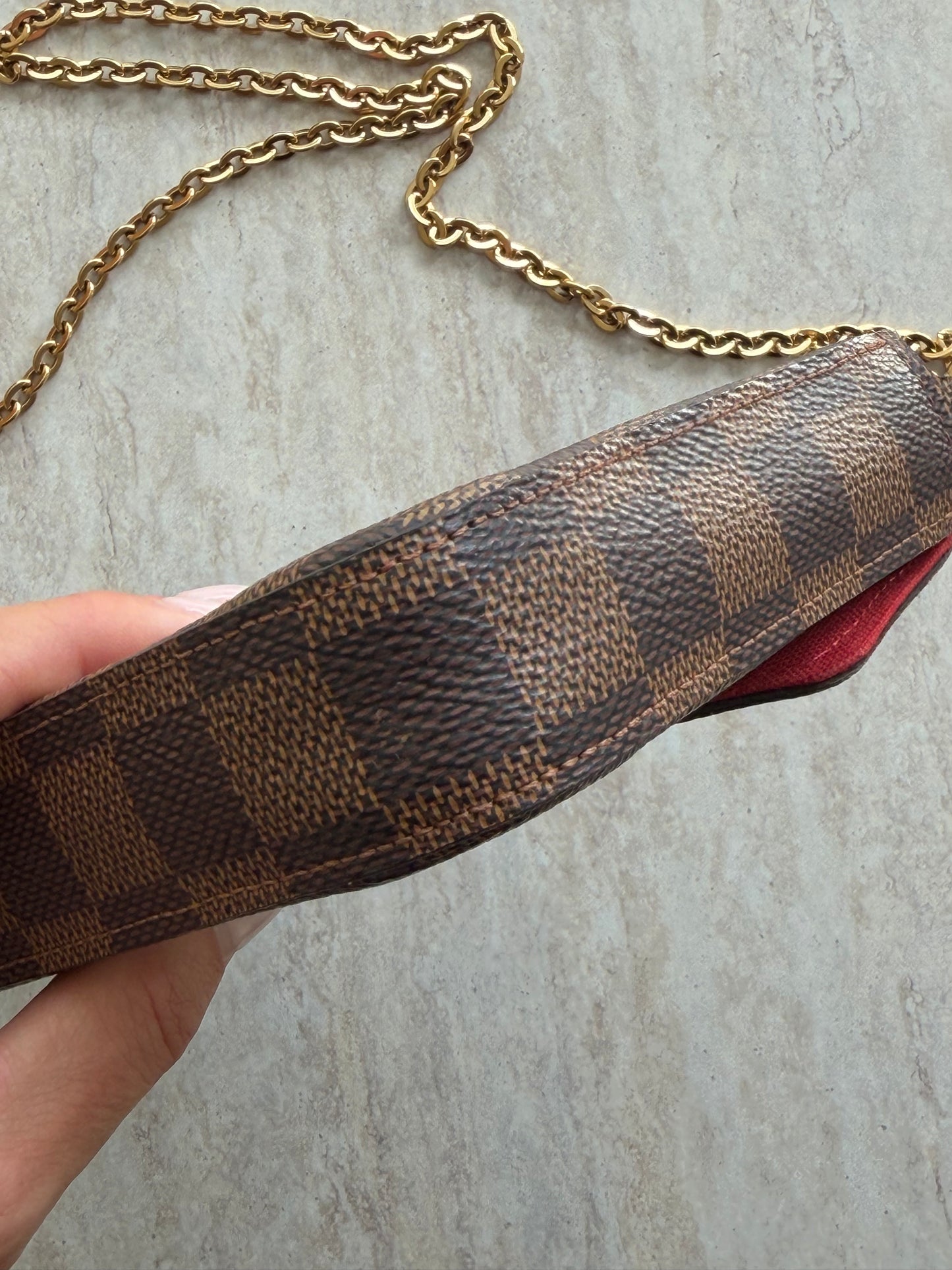 Louis Vuitton Félicie Pochette – Damier Ebène