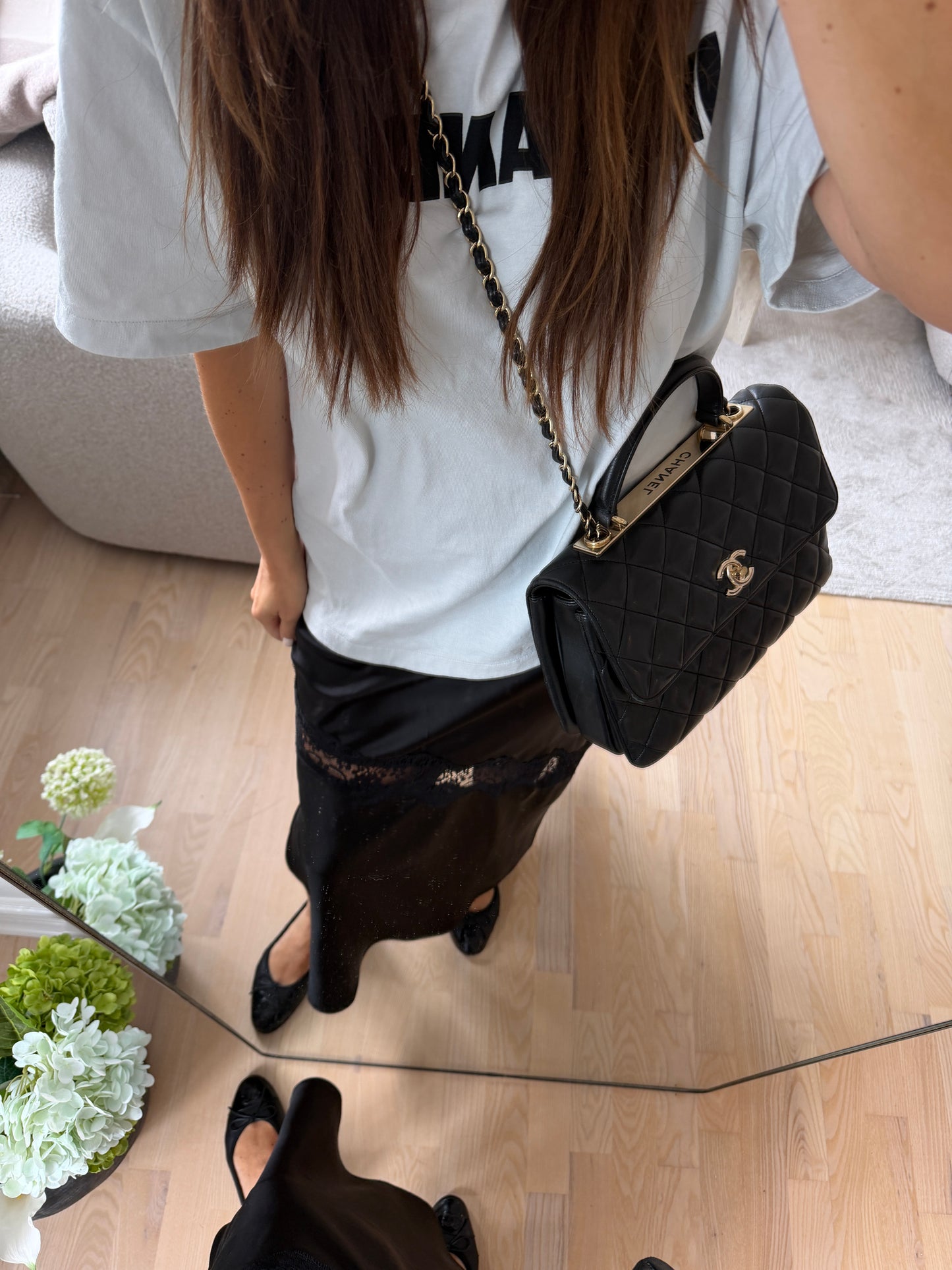 Chanel Top Handle Flap Bag