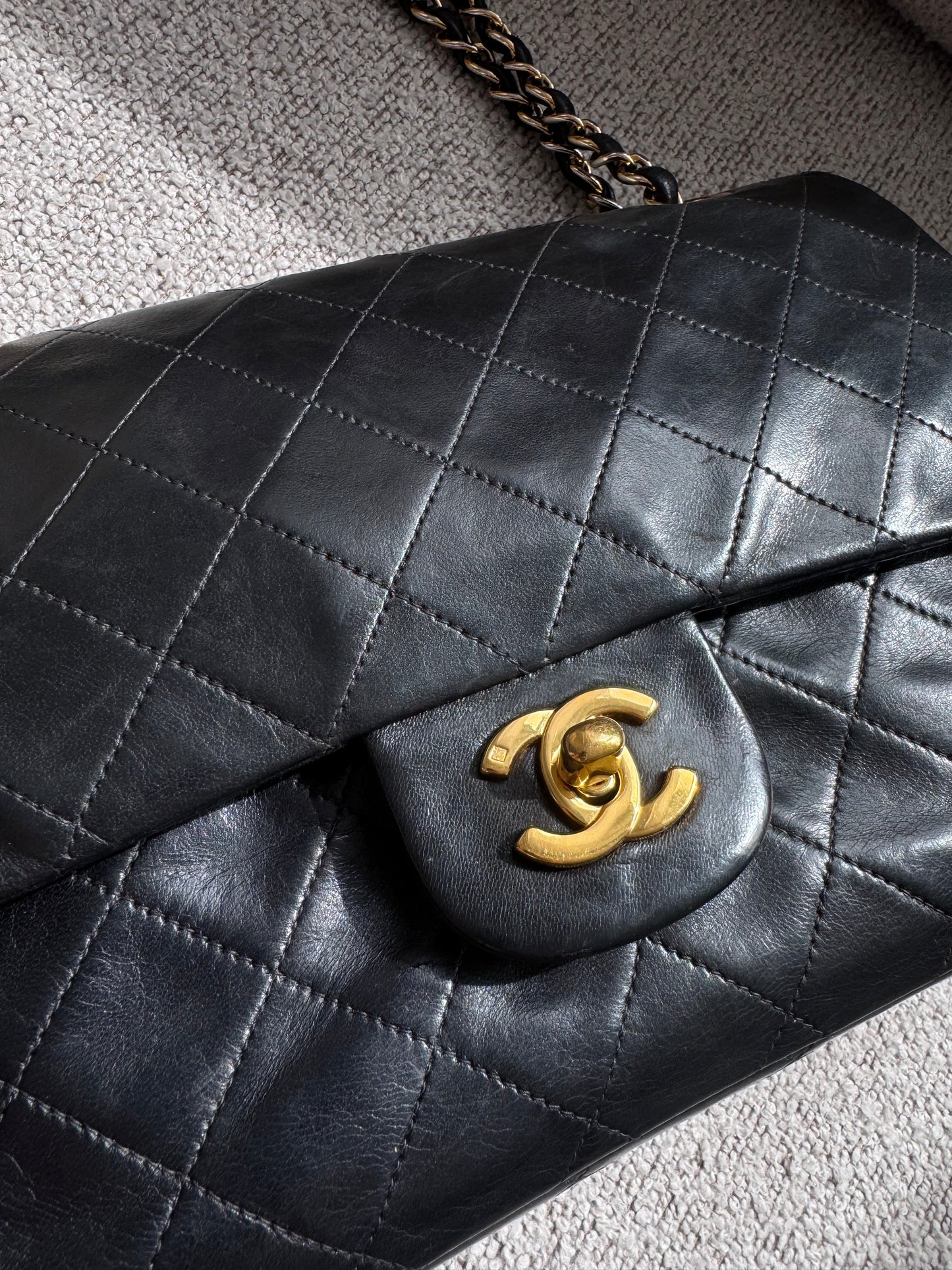 Chanel Medium Double Flap Black GHW
