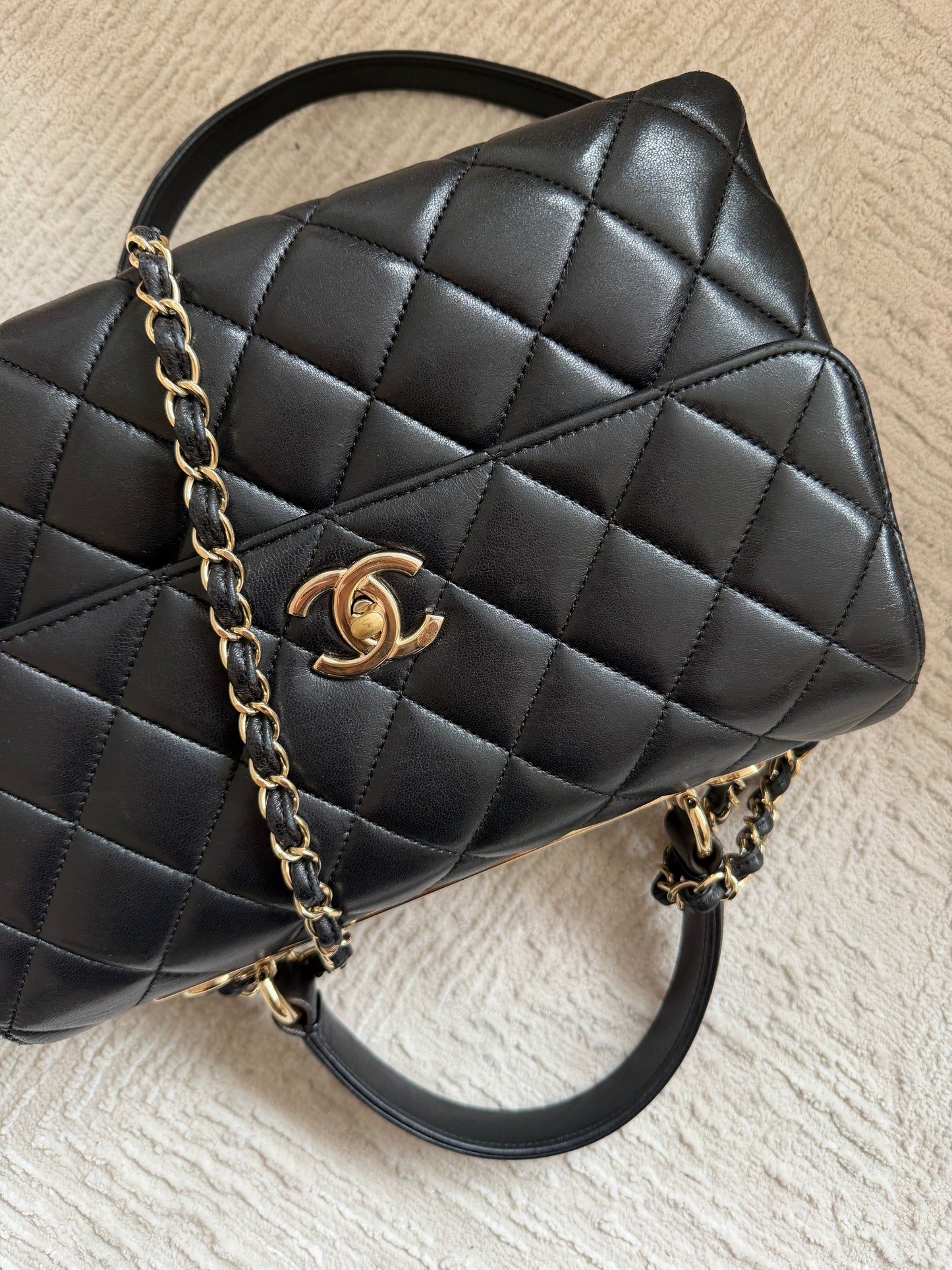 Chanel Top Handle Flap Bag