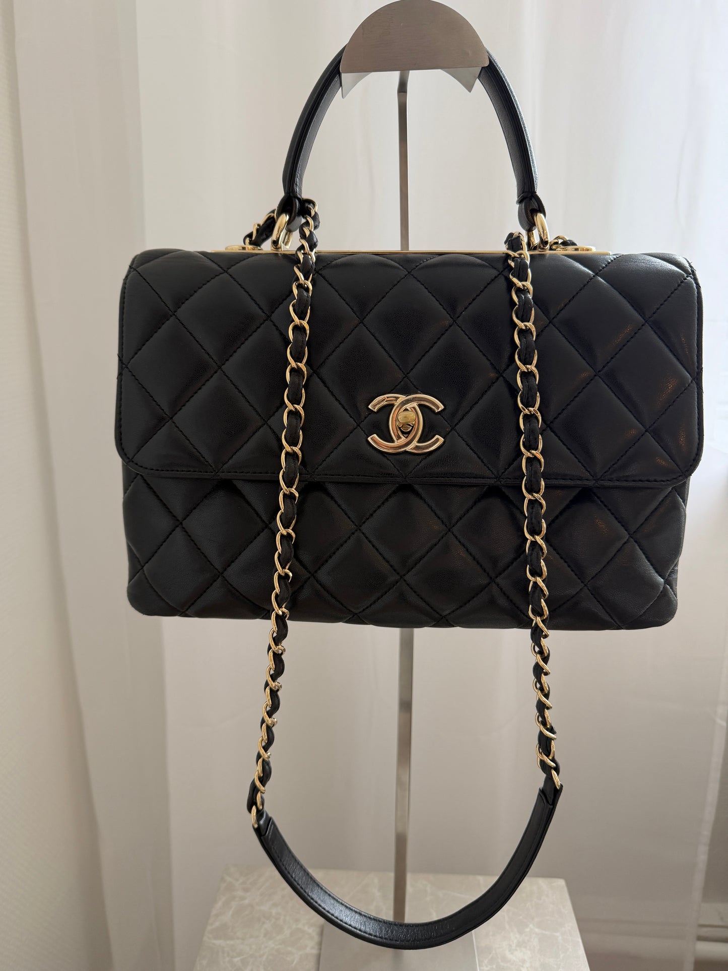 Chanel Top Handle Flap Bag
