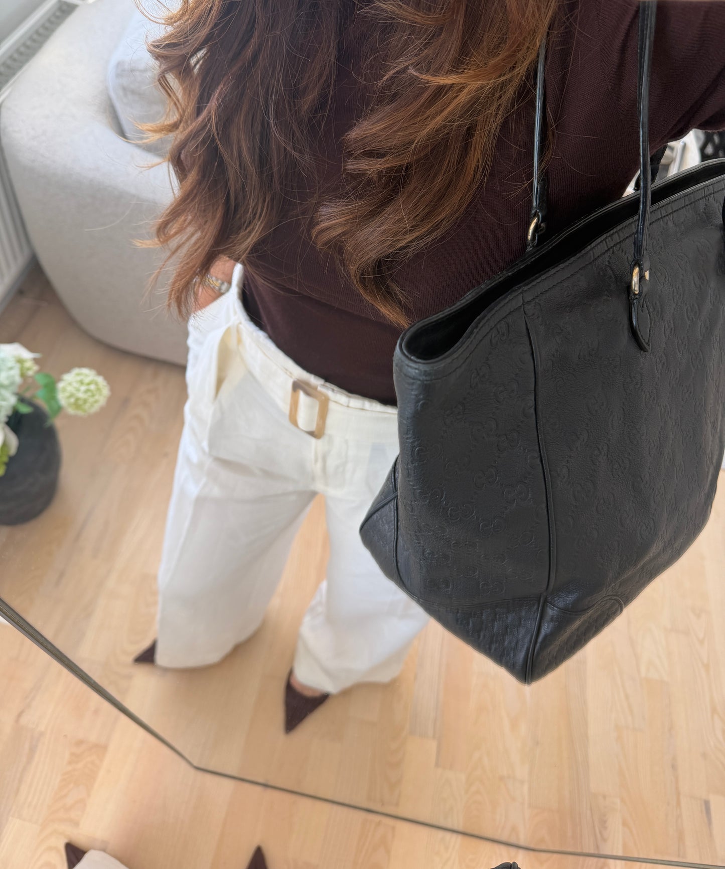 Gucci Guccissima Black Abbey Tote