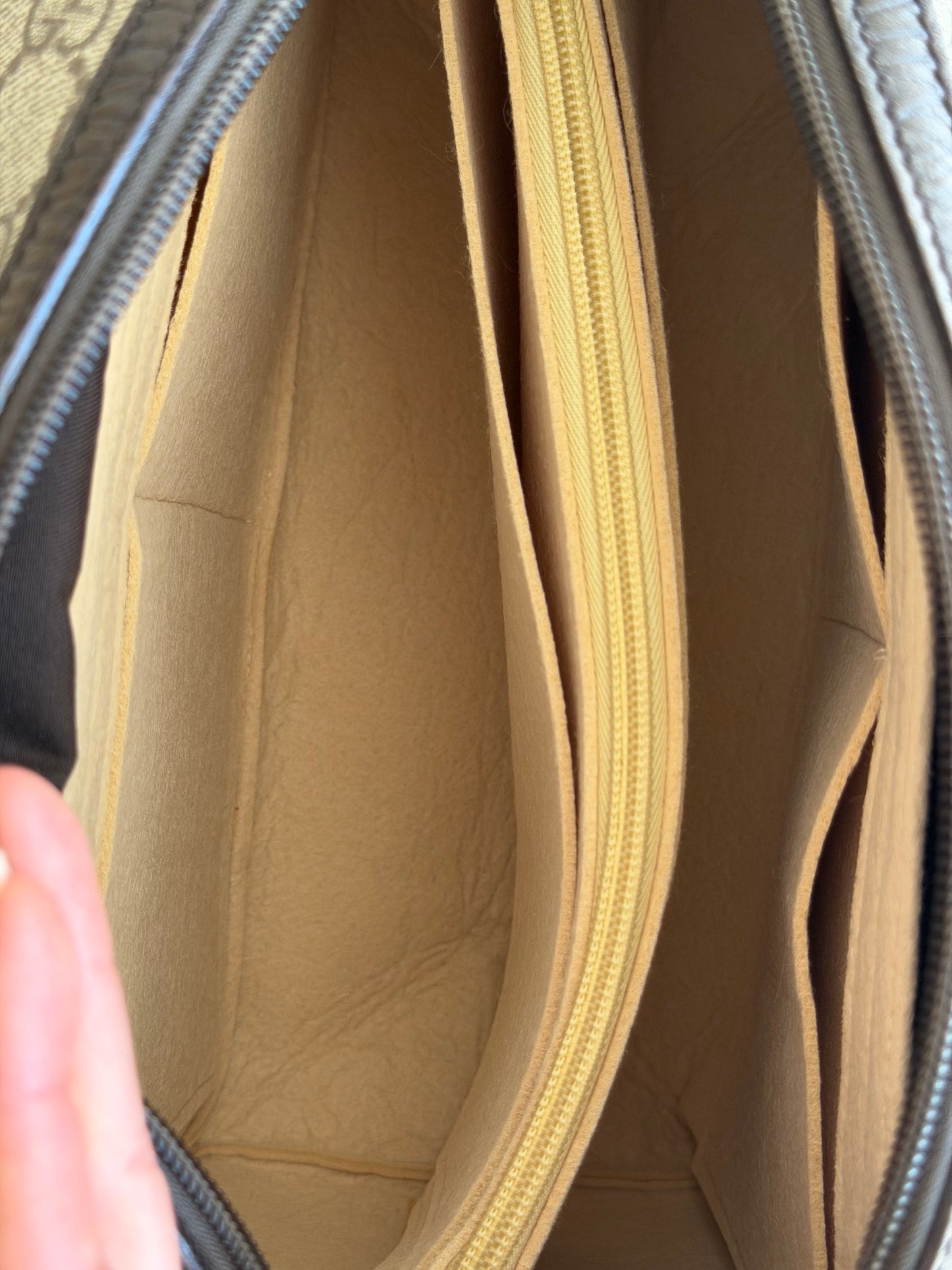 Gucci GG Supreme Boston Double Pocket Handbag