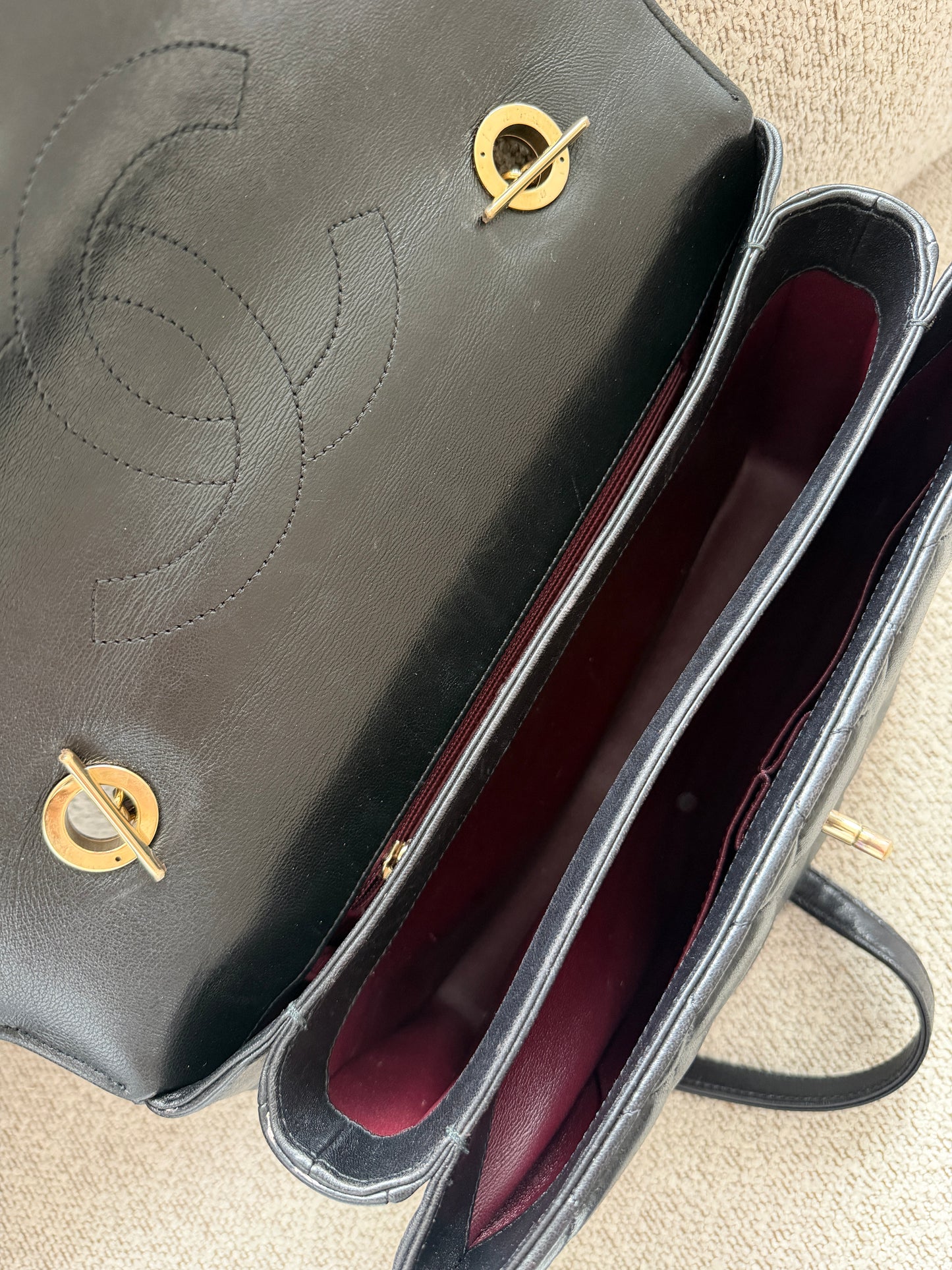 Chanel Top Handle Flap Bag