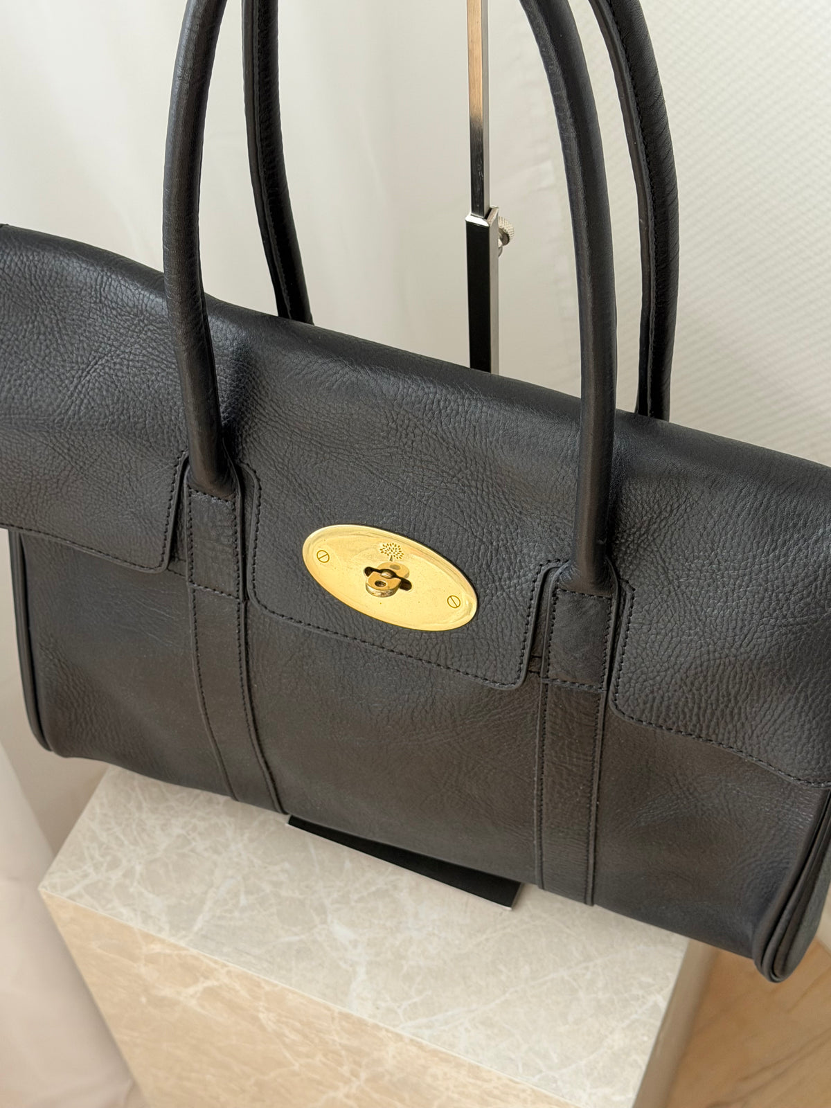 Mulberry Bayswater – Black Heavy Grain