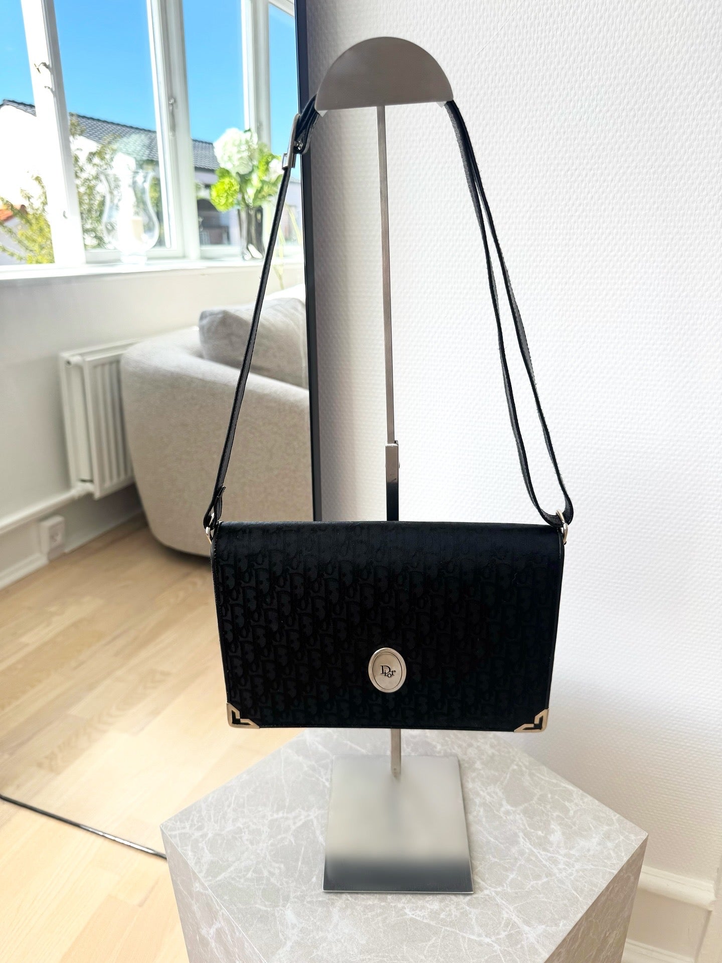 Dior Black Monogram Crossbody Bag