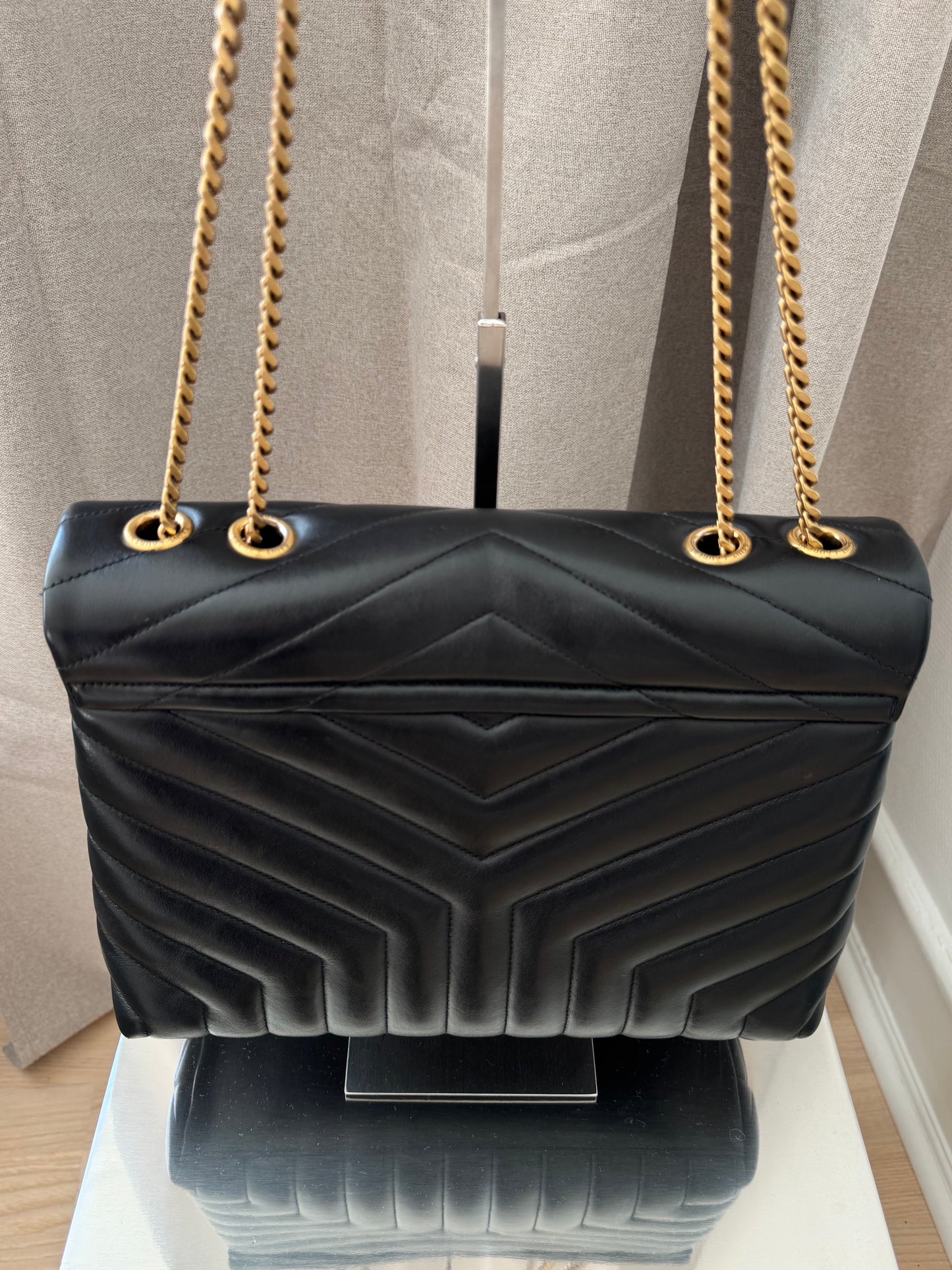 Saint Laurent YSL LouLou Medium Black Bag