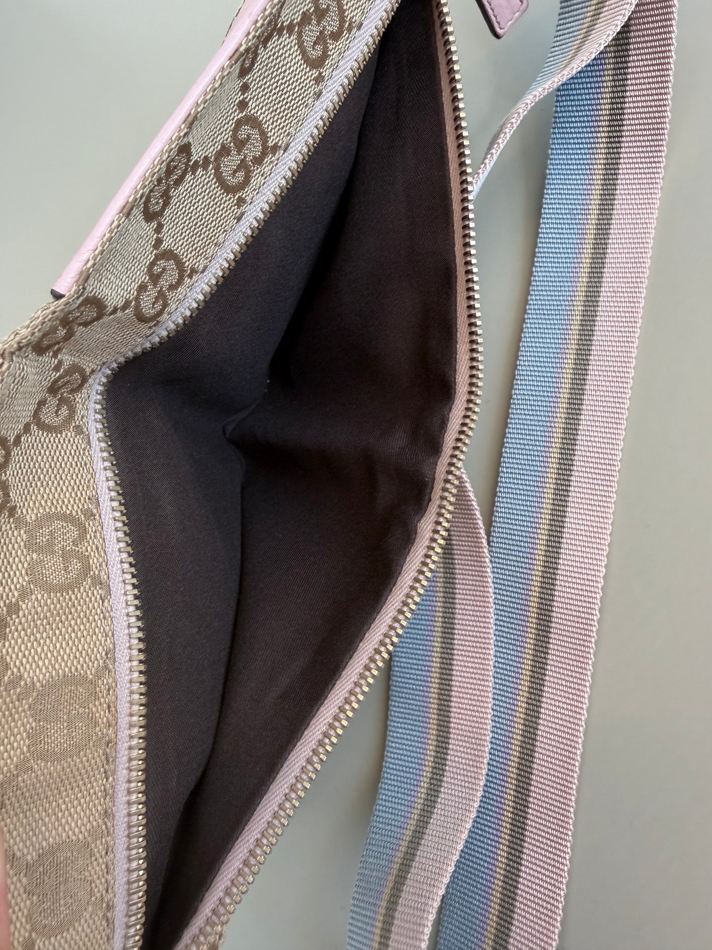 Gucci GG Canvas Belt Bag – Lyserød