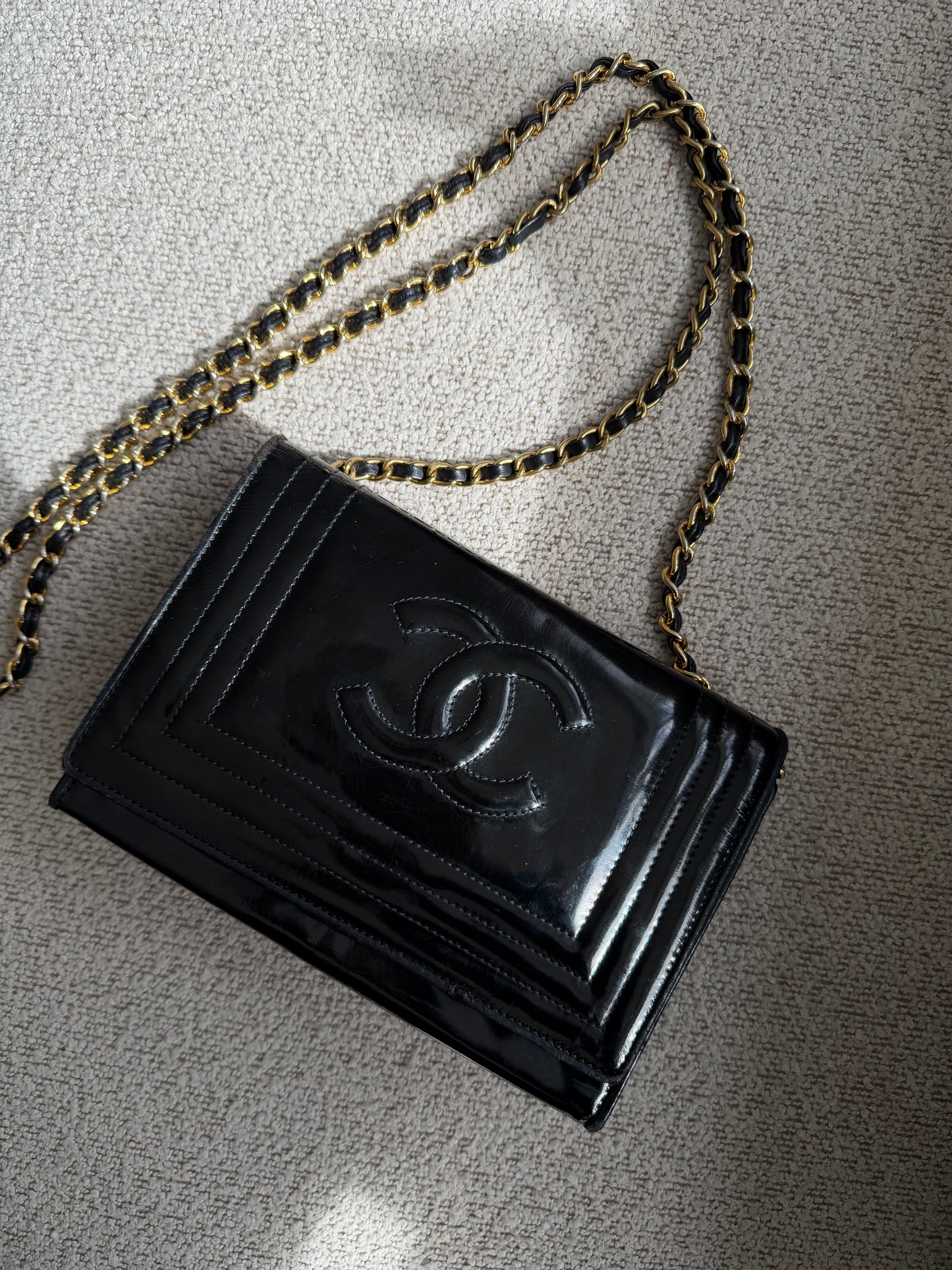 Chanel Black Patent flap bag