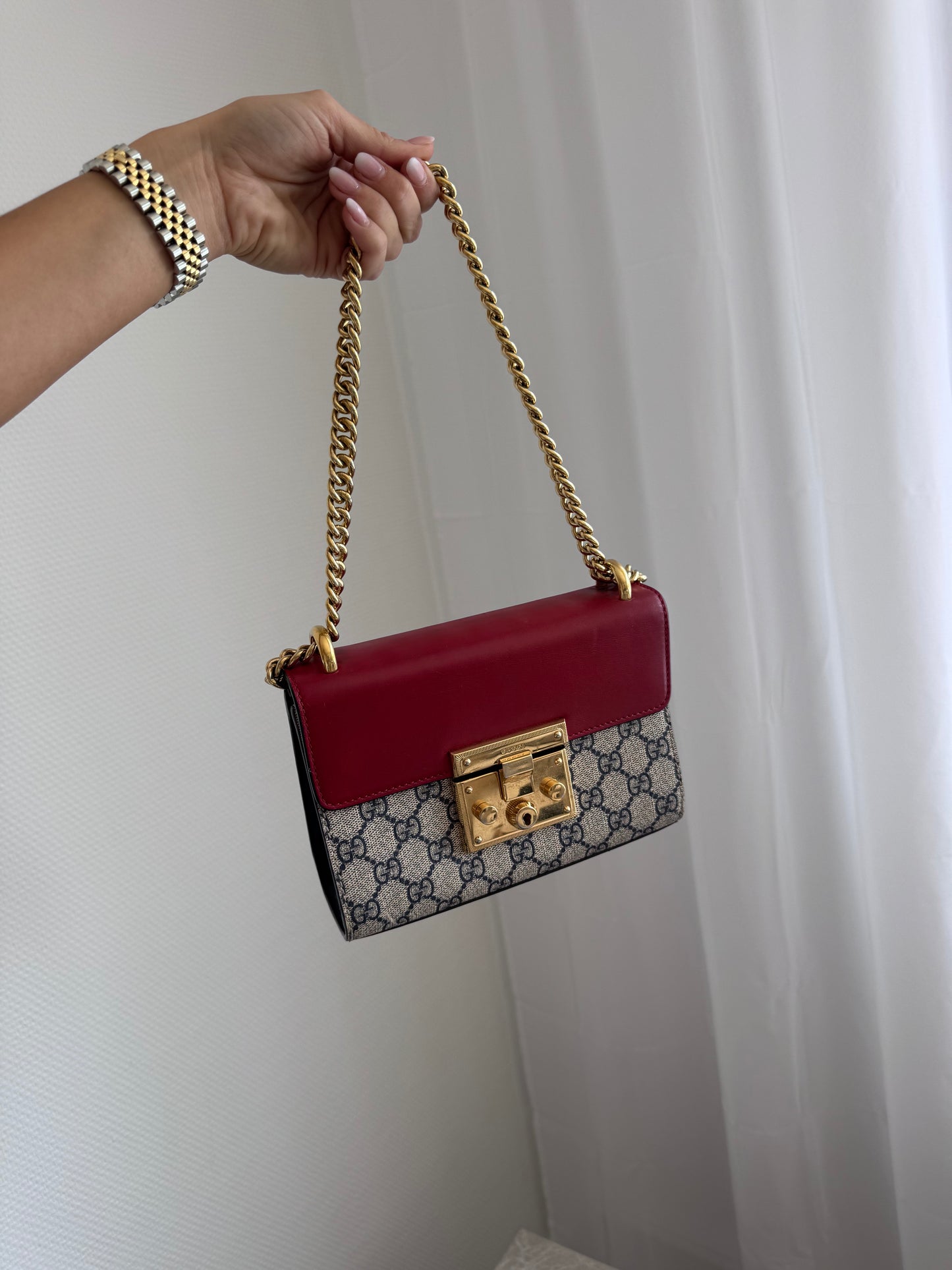 Gucci Padlock red crossbody bag