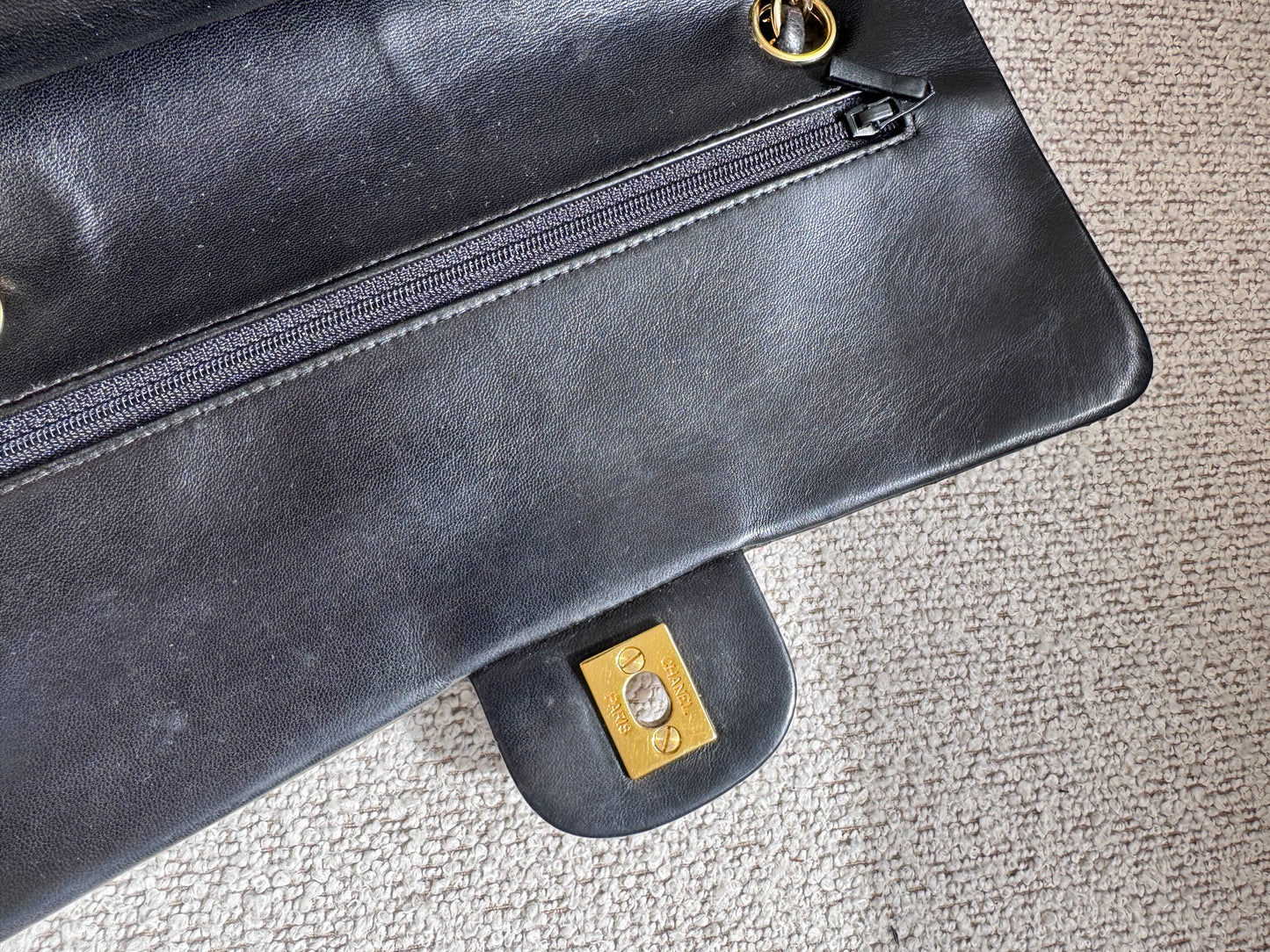 Chanel Medium Double Flap Black GHW