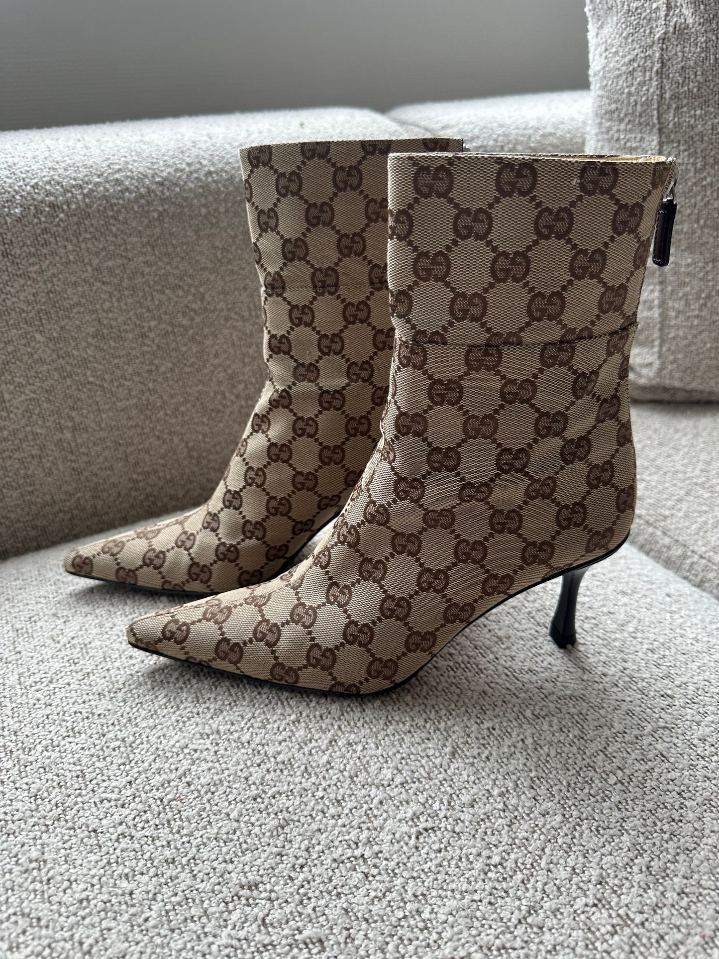 Gucci by Tom Ford ankelstøvle - Monogram Canvas