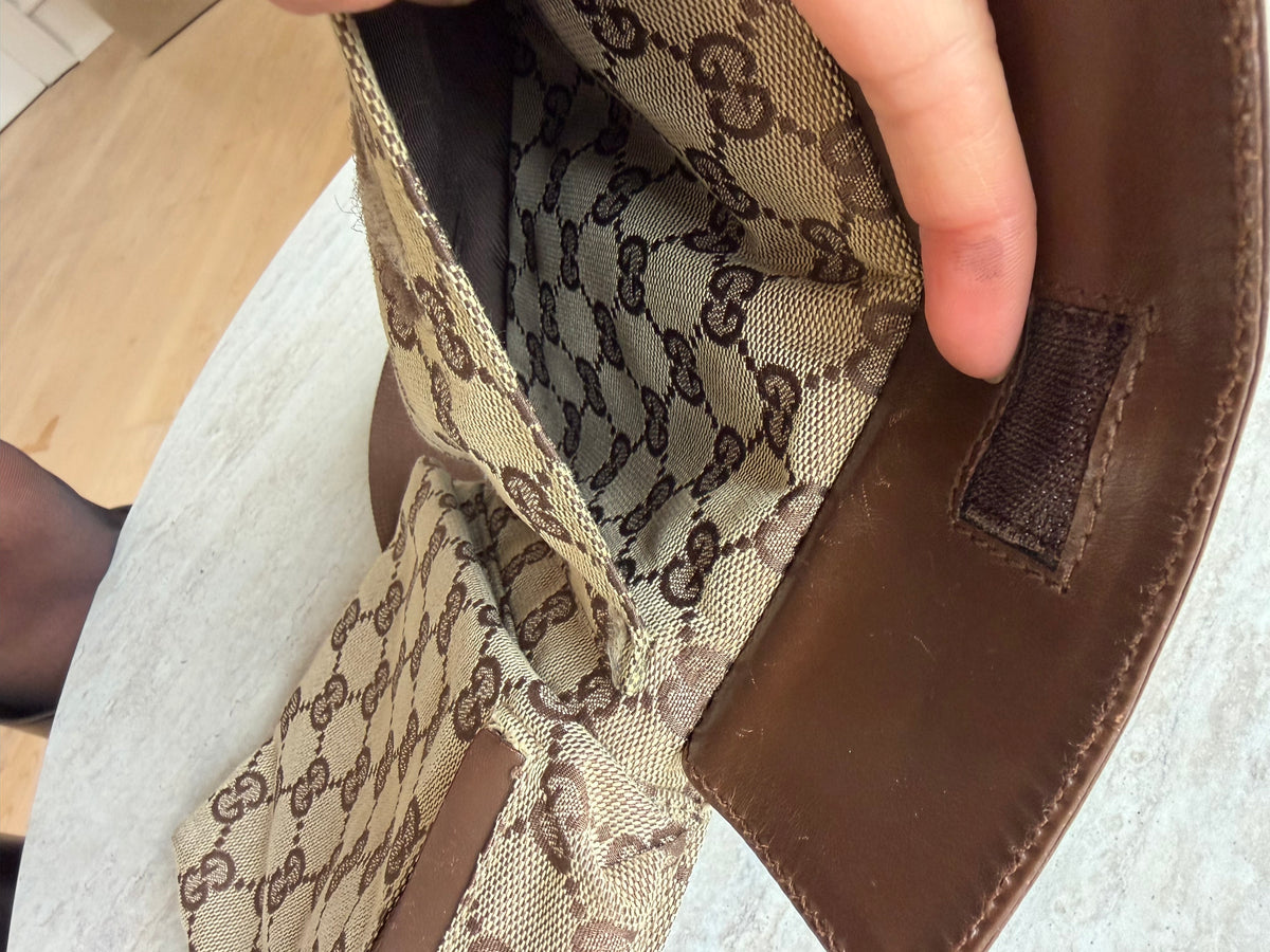 Gucci Vintage GG Canvas Belt Bag – Beige/Brown