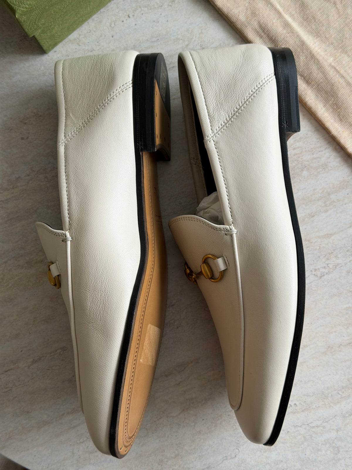 Gucci Leather Loafers – Råhvid / Creme - 40