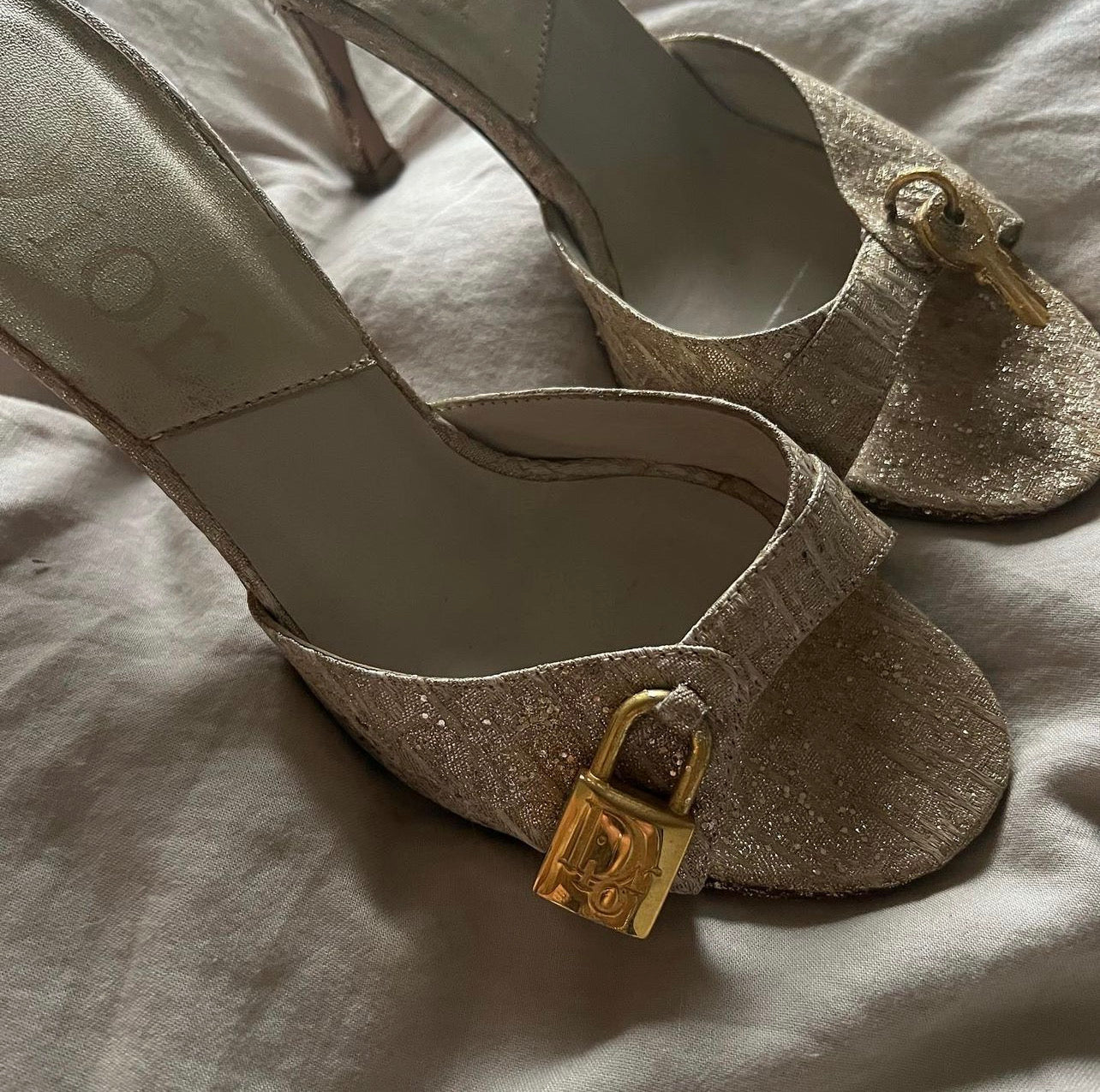 Dior Mules Gold heels 36