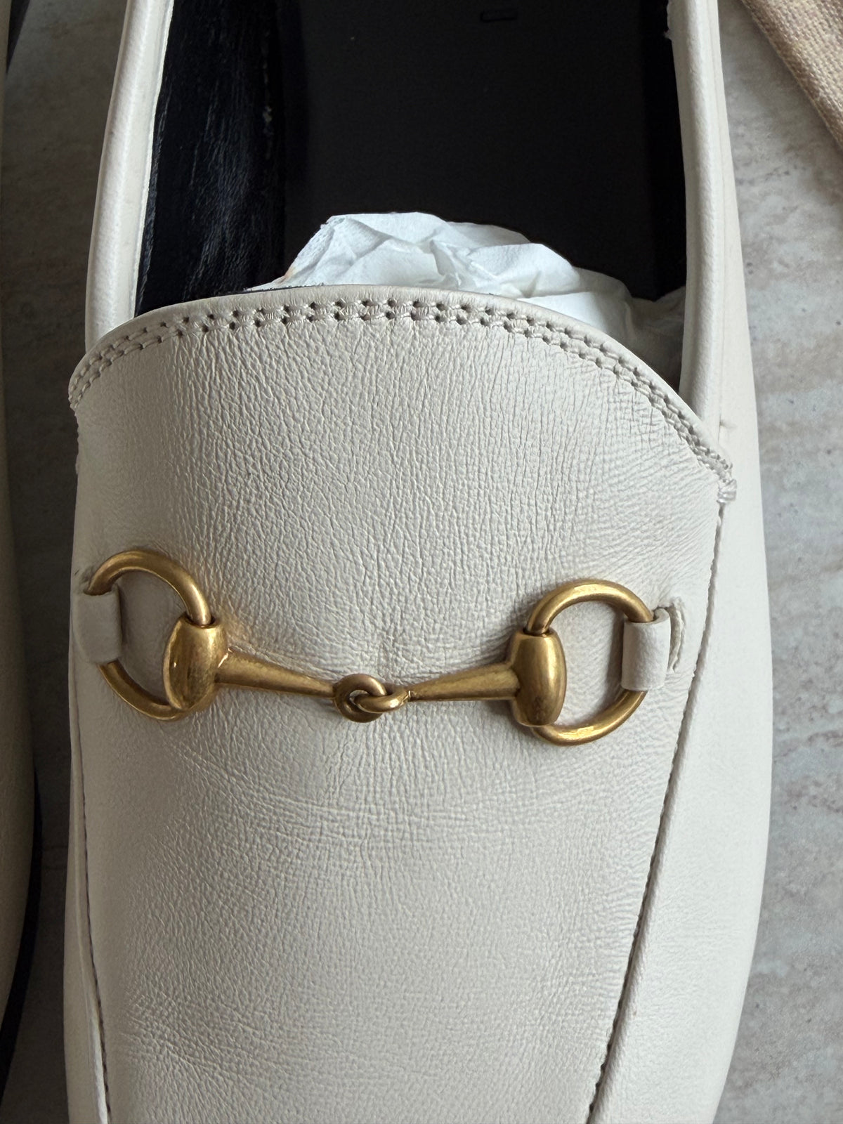 Gucci Leather Loafers – Råhvid / Creme - 40