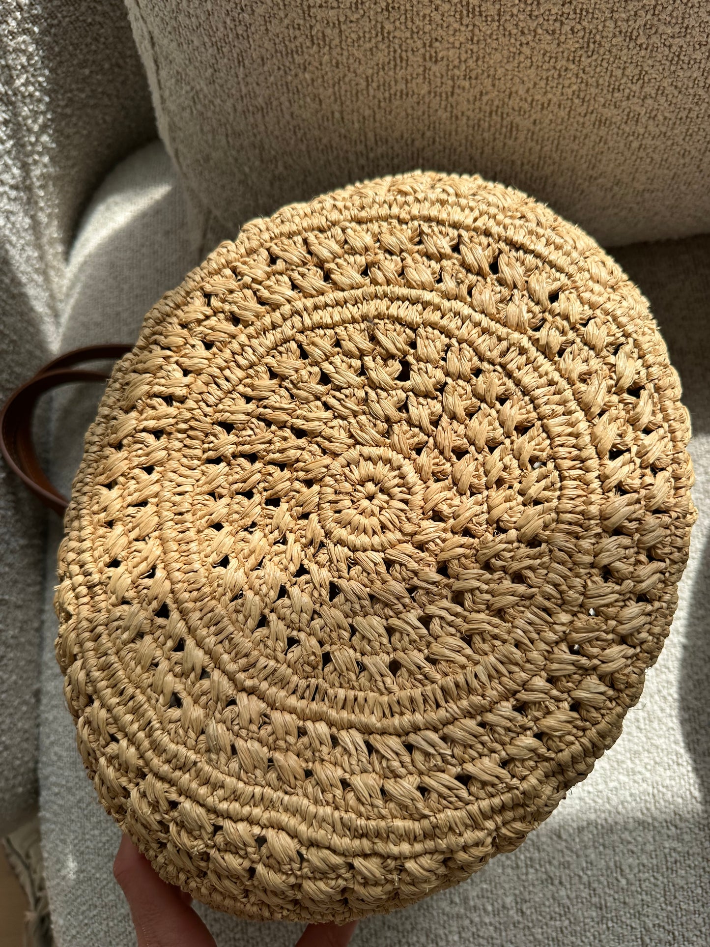 Saint Laurent Panier Raffia Tote