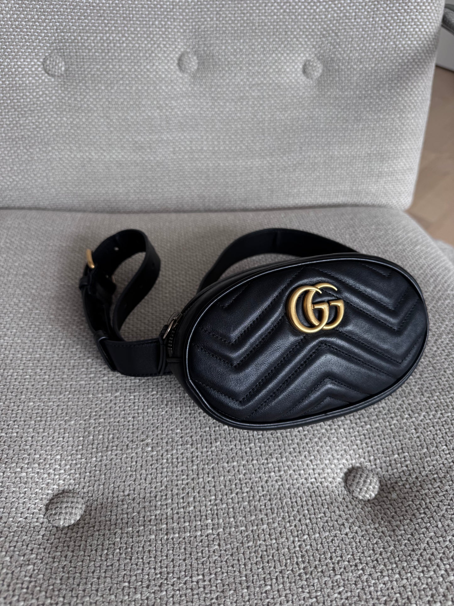 Gucci Black Marmont Belt bag