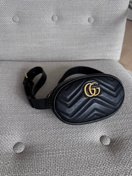 Gucci Black Marmont Belt bag
