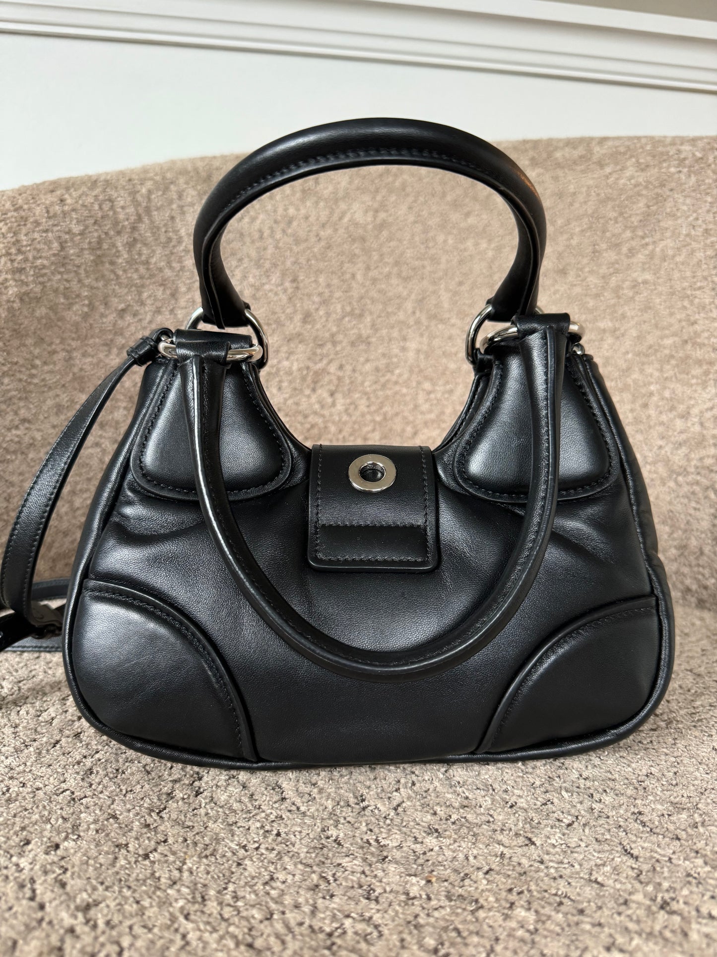 Prada Moon Black Nappa-Leather Bag