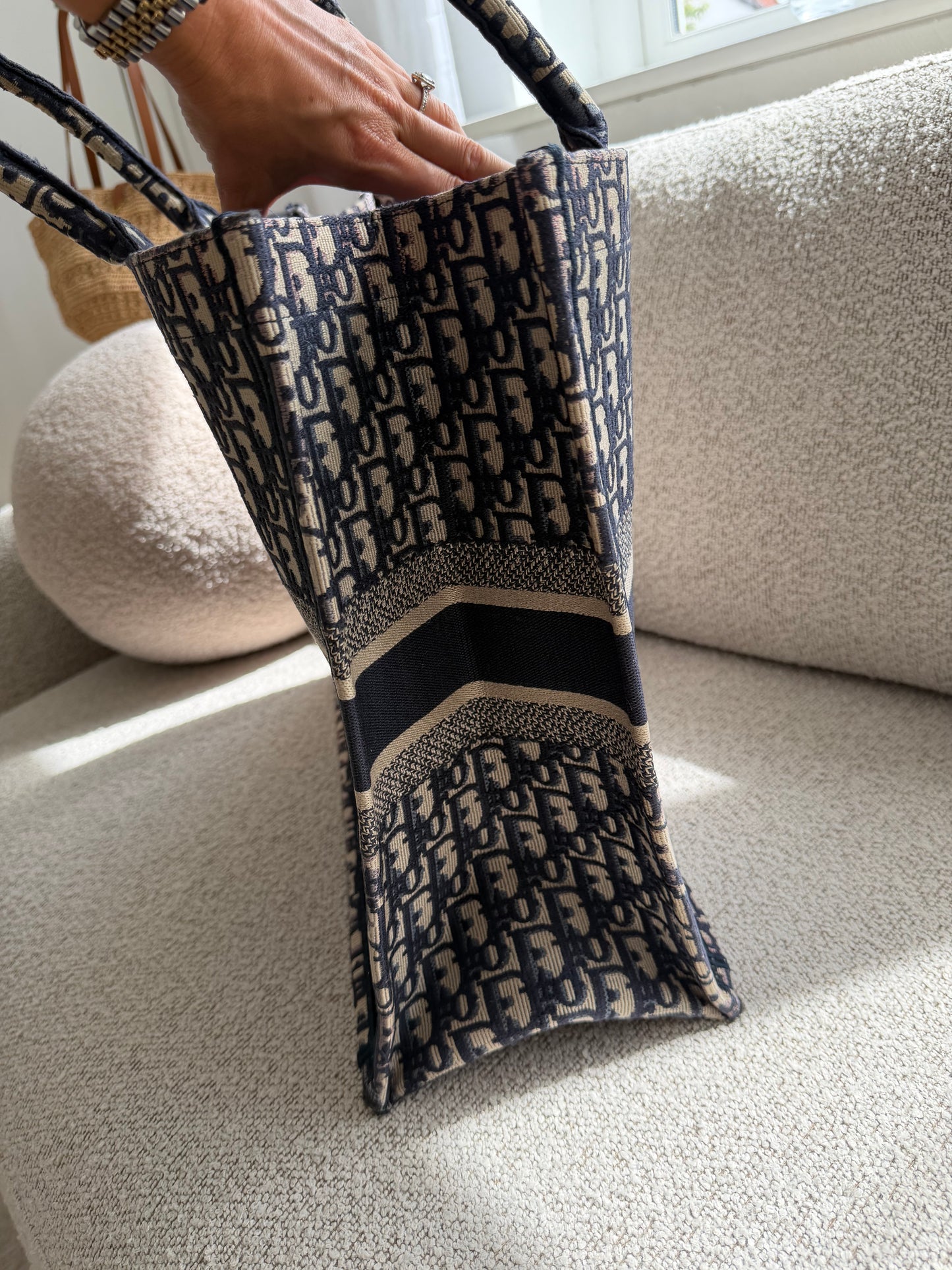 Christian Dior Book Tote Large – Blue Oblique