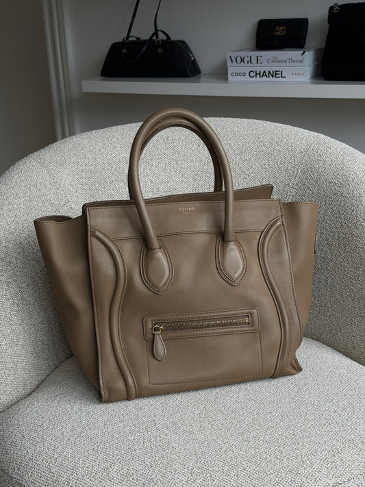 Celine Mini Luggage – Camel / Beige