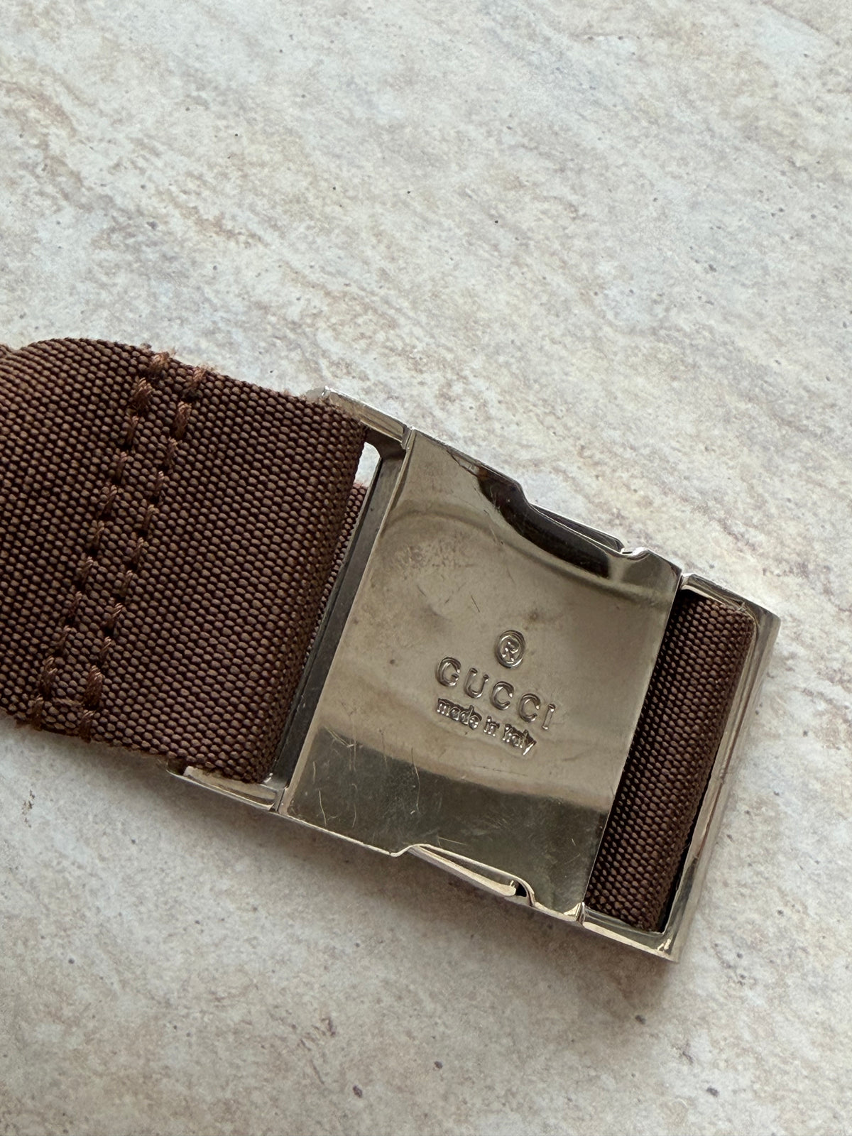 Gucci Vintage GG Canvas Belt Bag – Beige/Brown