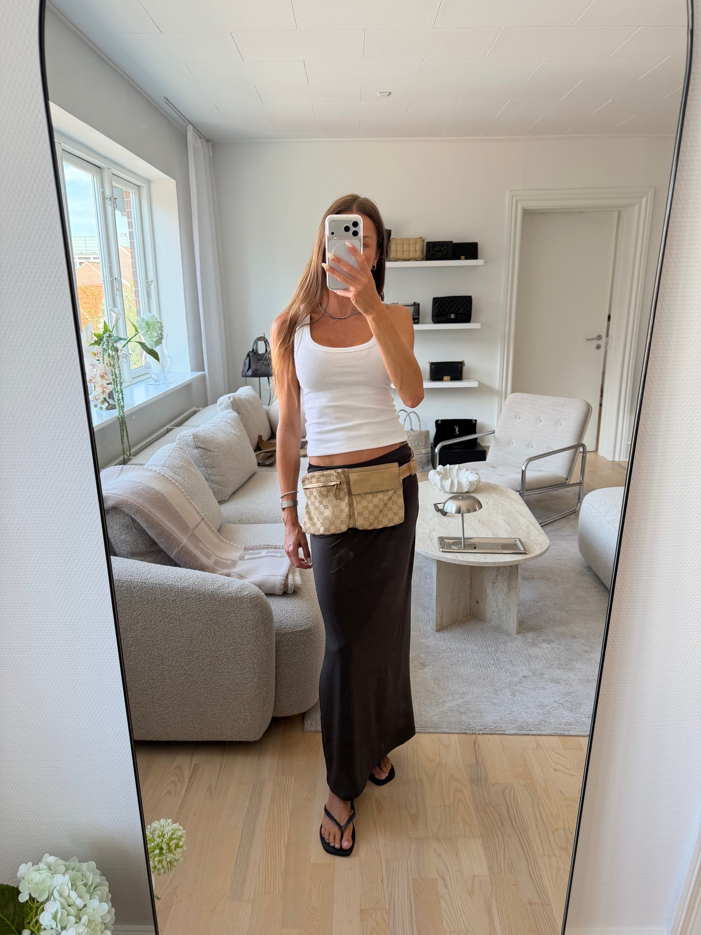 Gucci GG Canvas Bum Bag – Lyserød/Guld