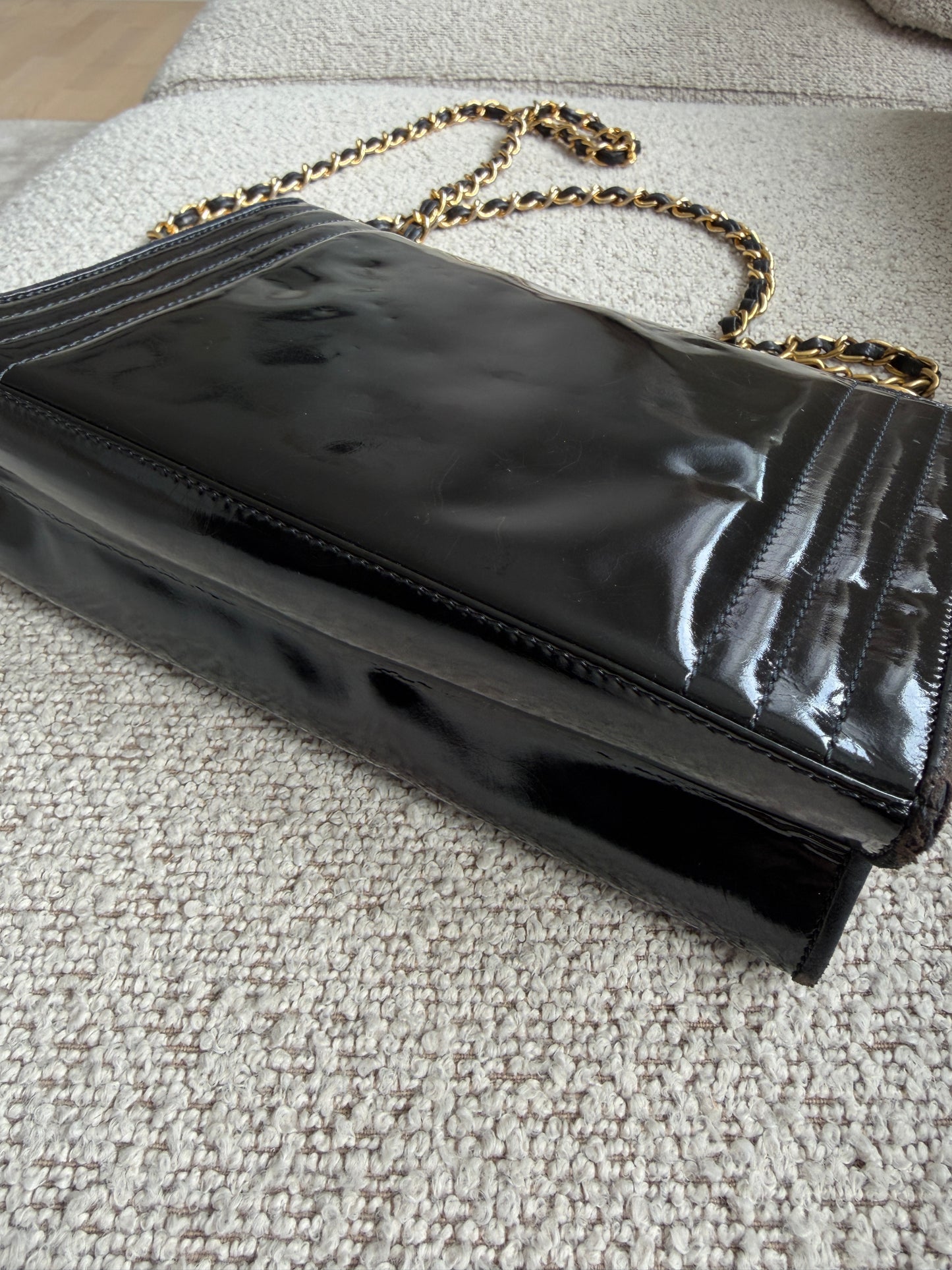 Chanel Black Patent flap bag