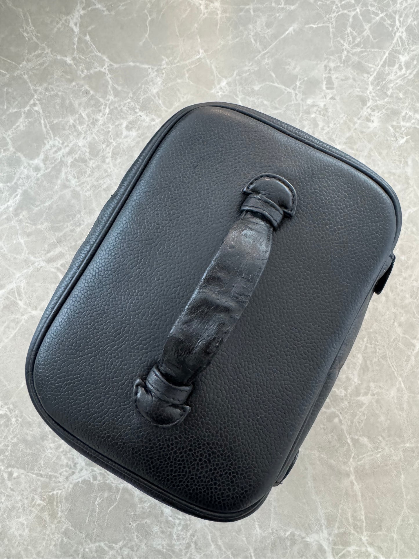 Chanel Caviar Vanity Case Cosmetic Black