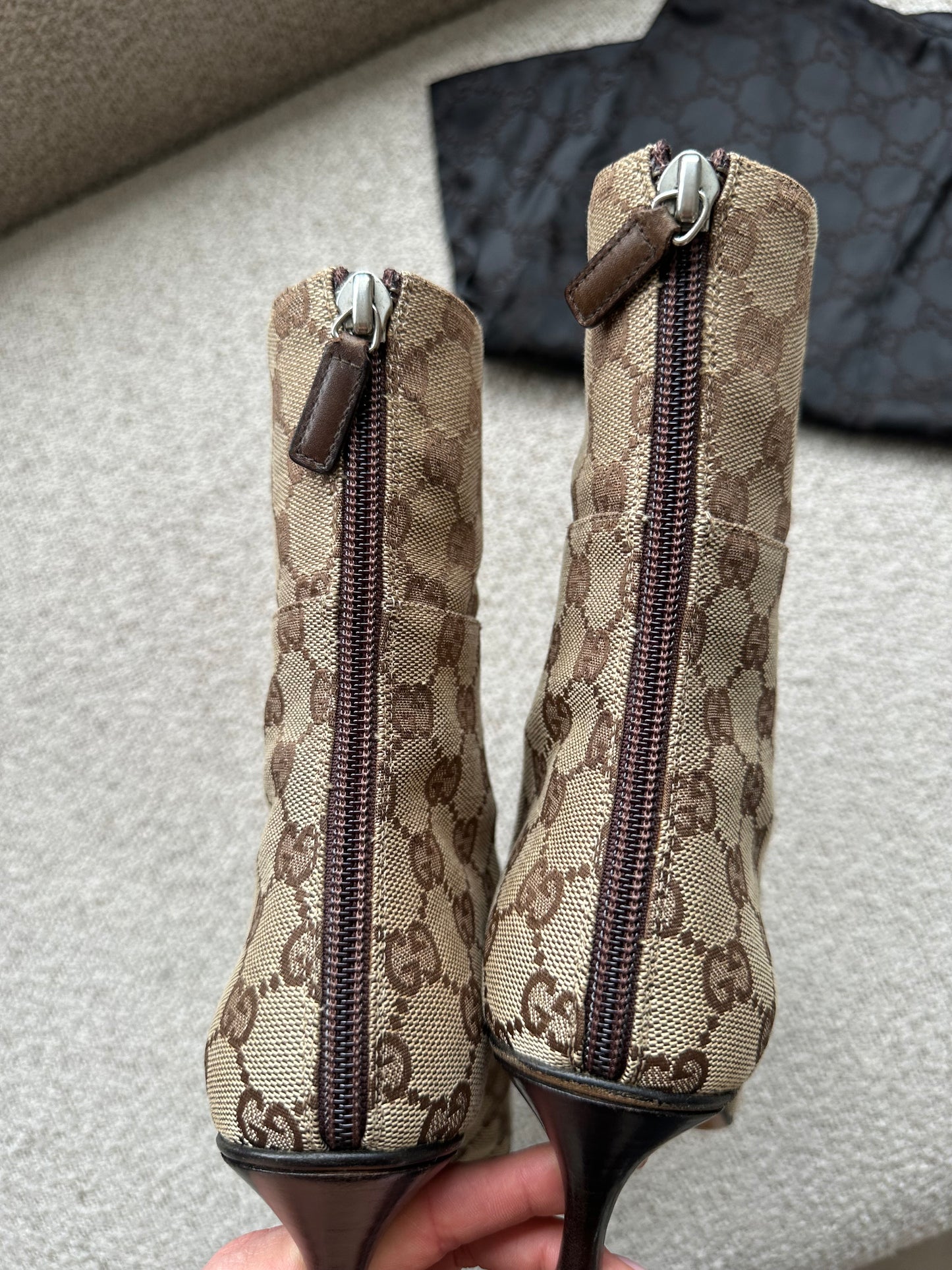 Gucci by Tom Ford ankelstøvle - Monogram Canvas