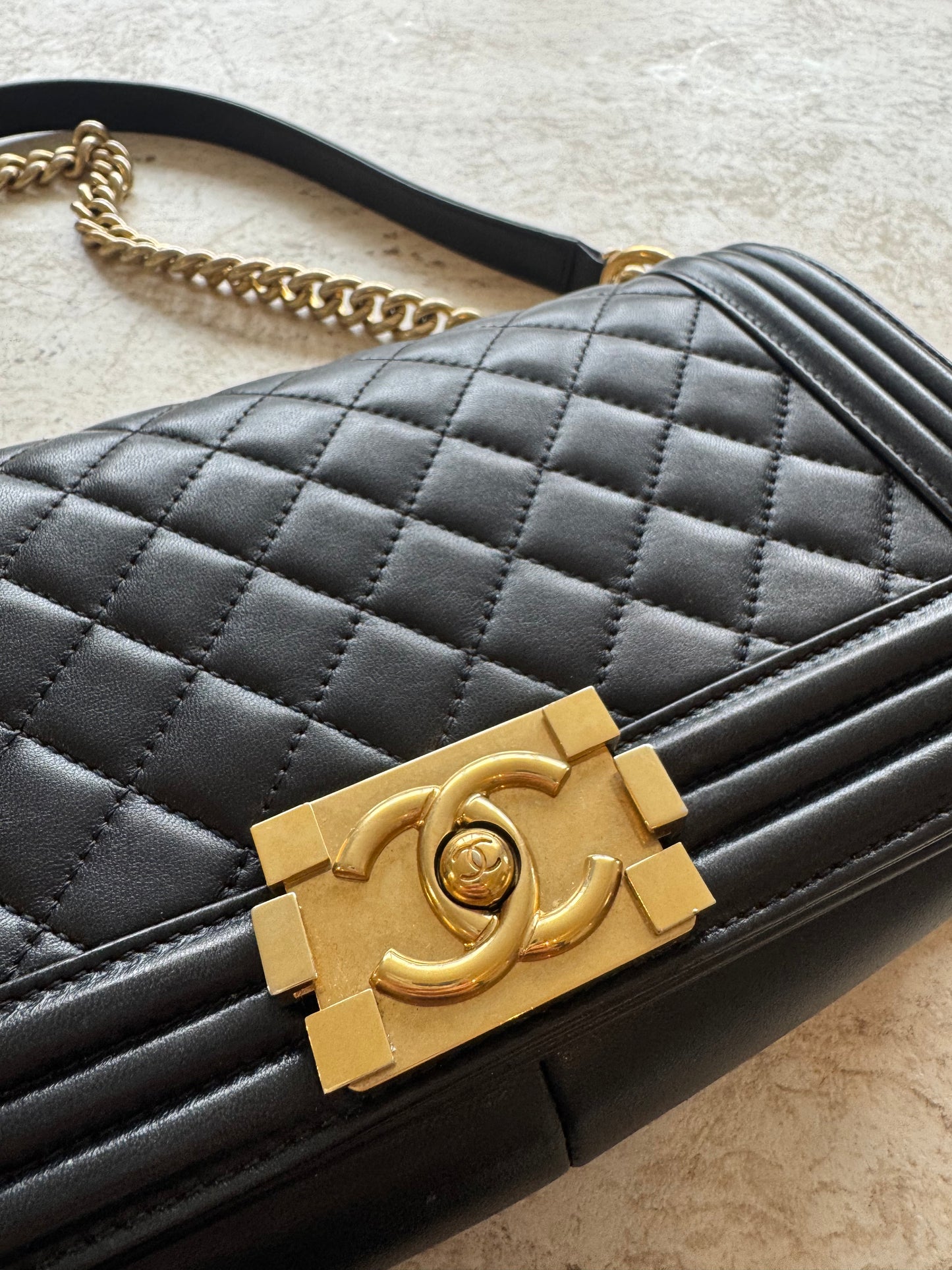Chanel Boy Bag Black Leather