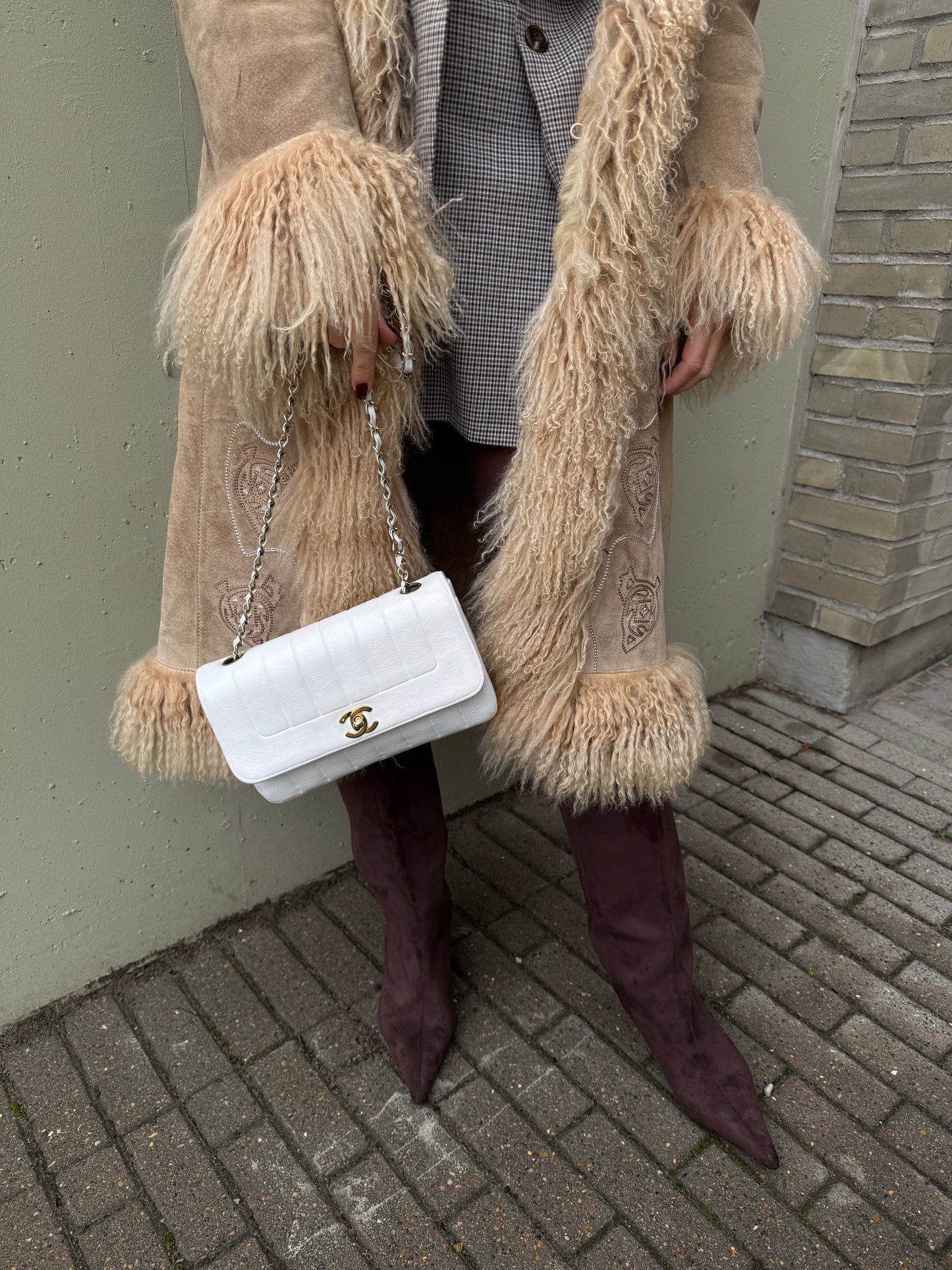 Chanel vertical flap bag