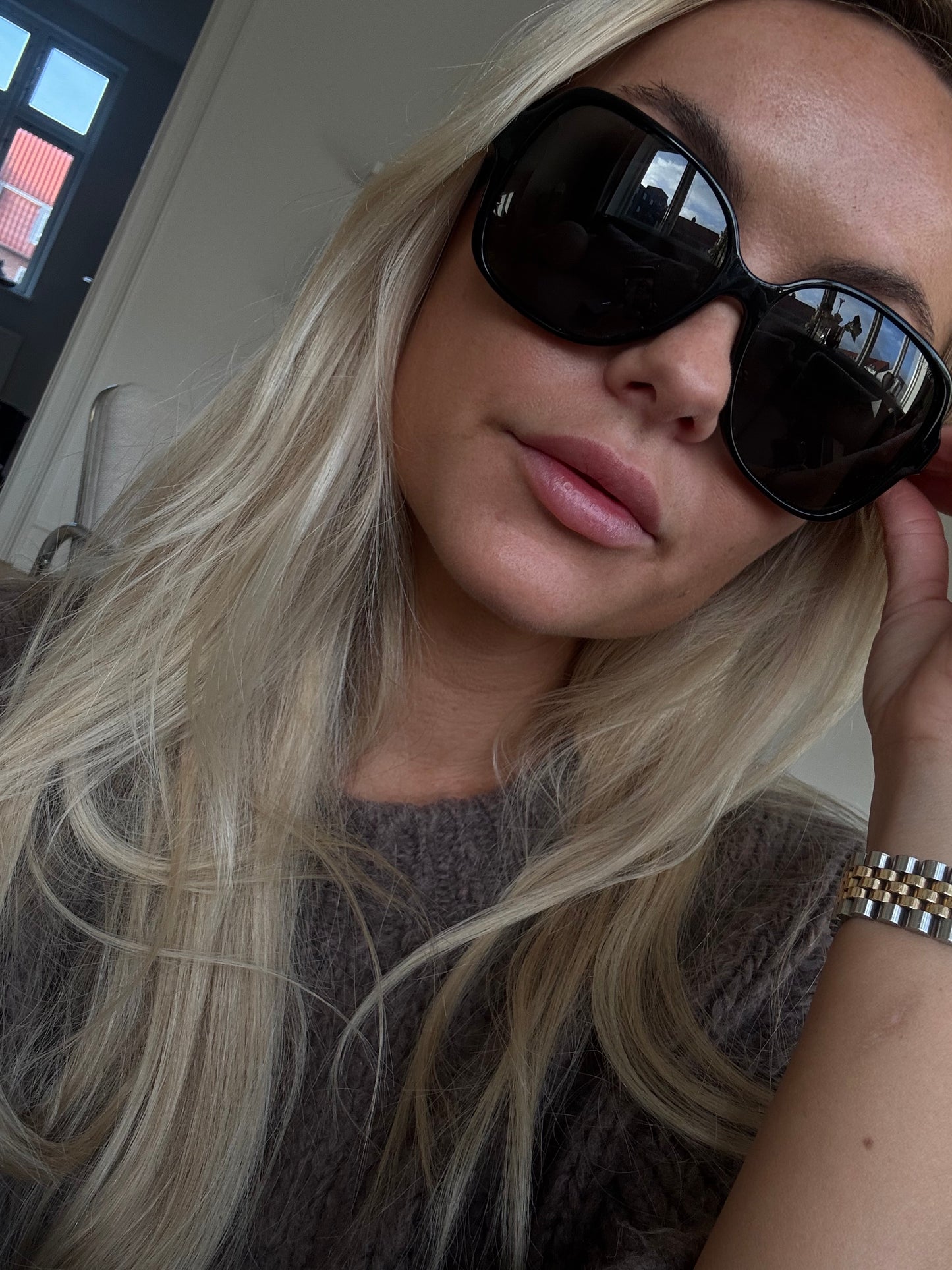 Chanel Solbriller – Sort / Sølv Metal Logo