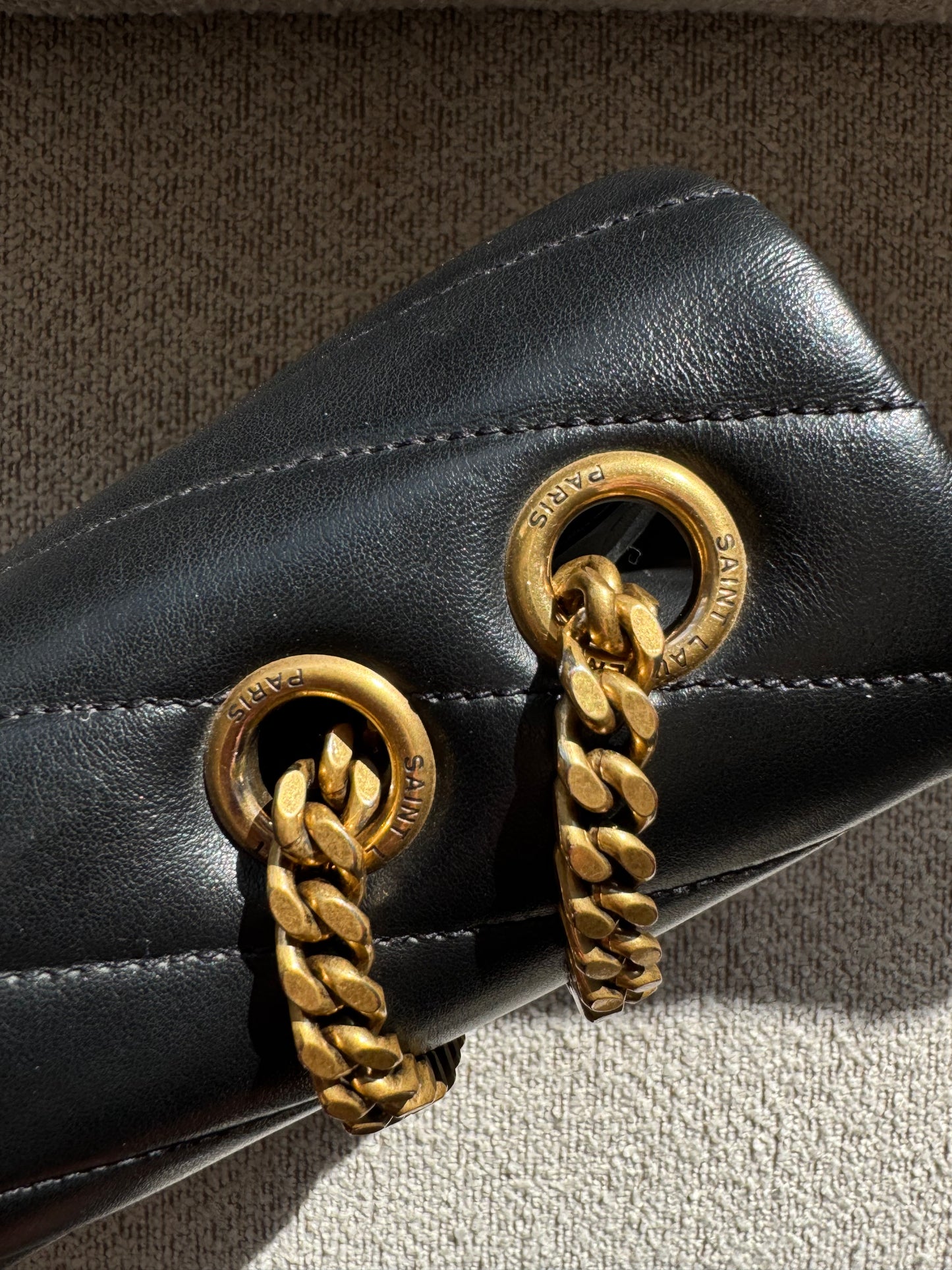 Saint Laurent YSL LouLou Medium Black Bag