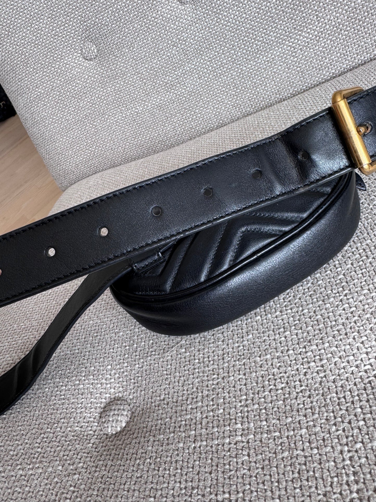 Gucci Black Marmont Belt bag