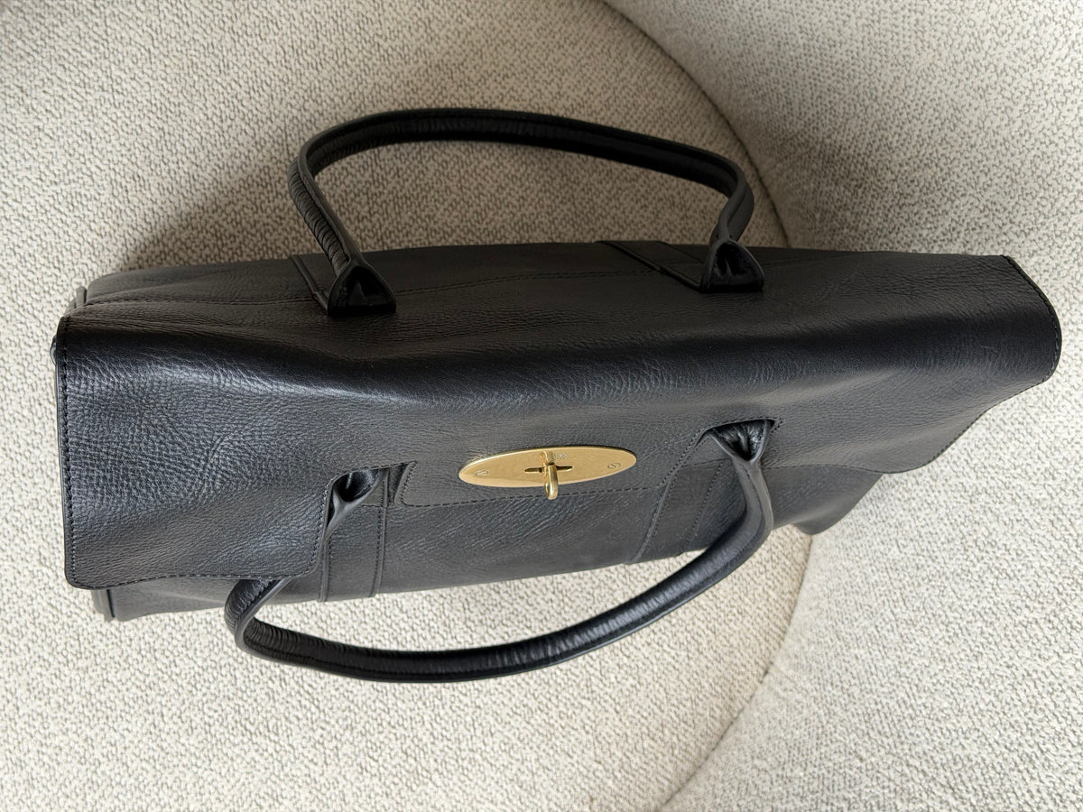 Mulberry Bayswater – Black Heavy Grain