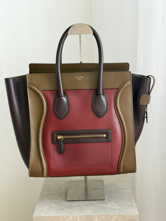 Céline Luggage Tote – Tri-Color