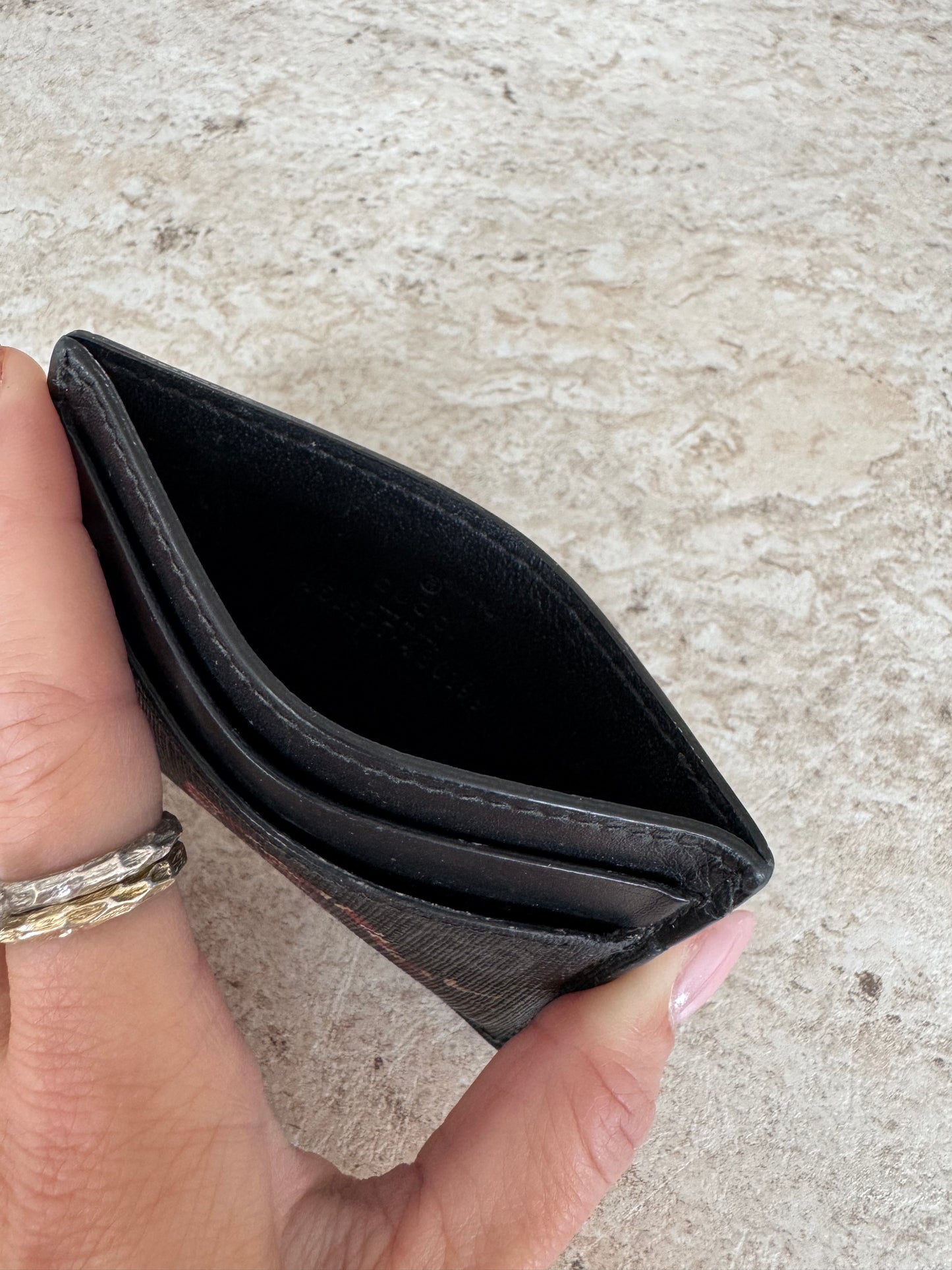Gucci Kingsnake Monogram Supreme Card Holder
