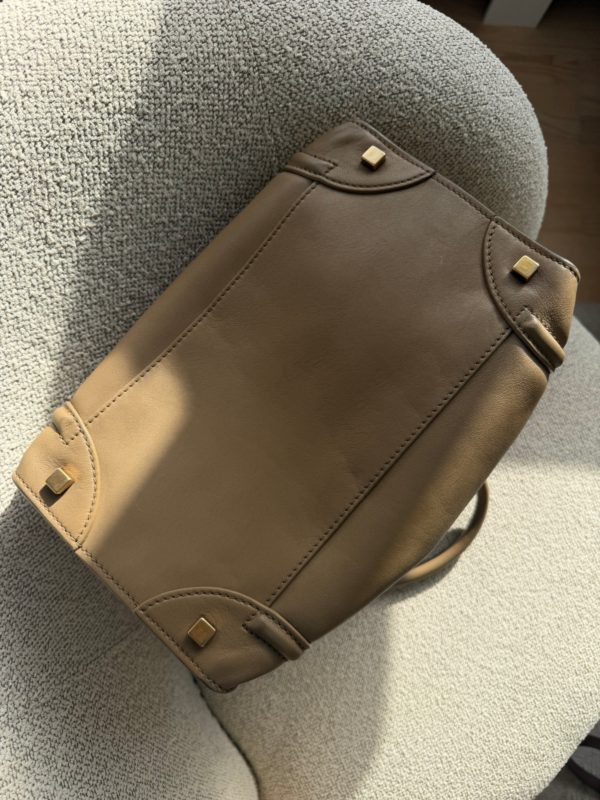 Celine Mini Luggage – Camel / Beige