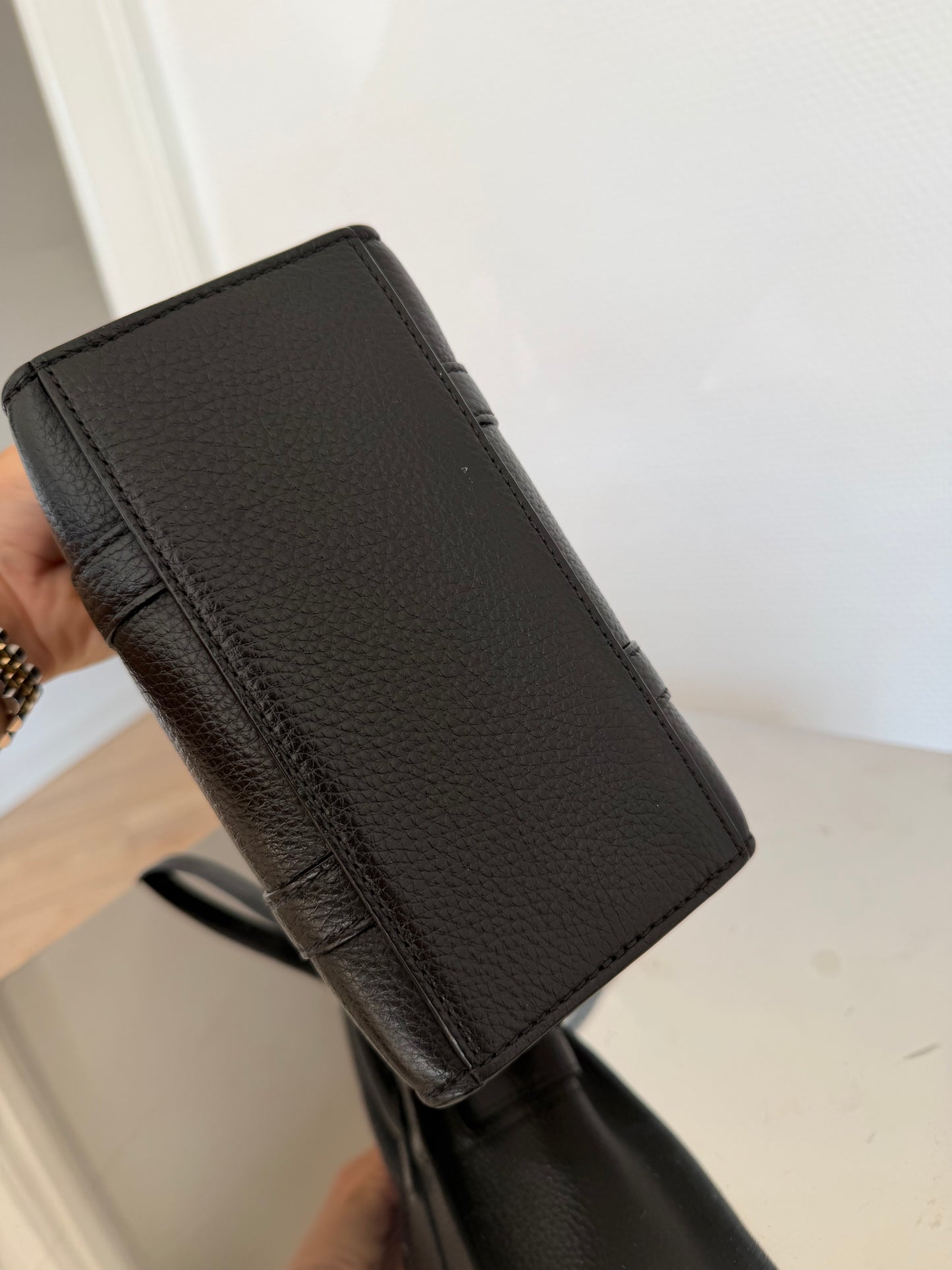 Mulberry Black Mini Zipped Bayswater