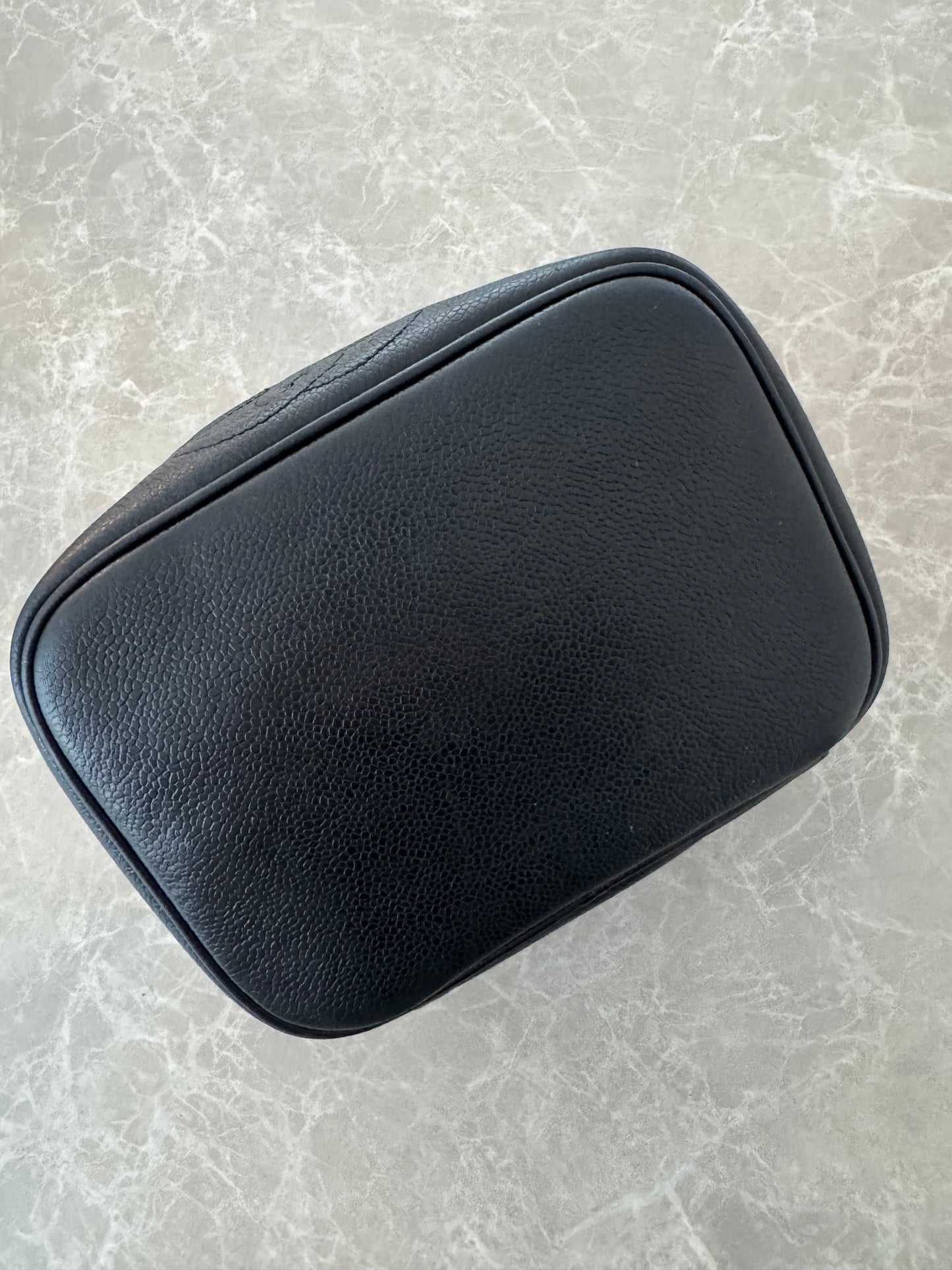 Chanel Caviar Vanity Case Cosmetic Black