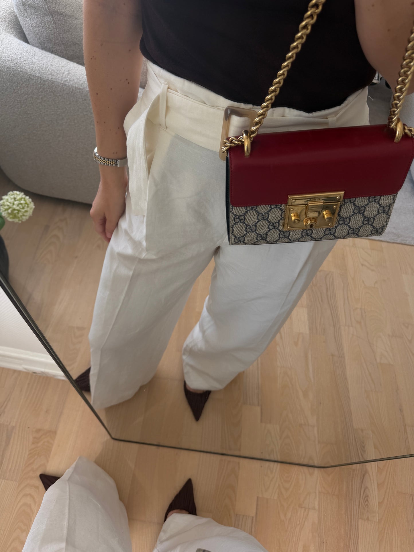 Gucci Padlock red crossbody bag