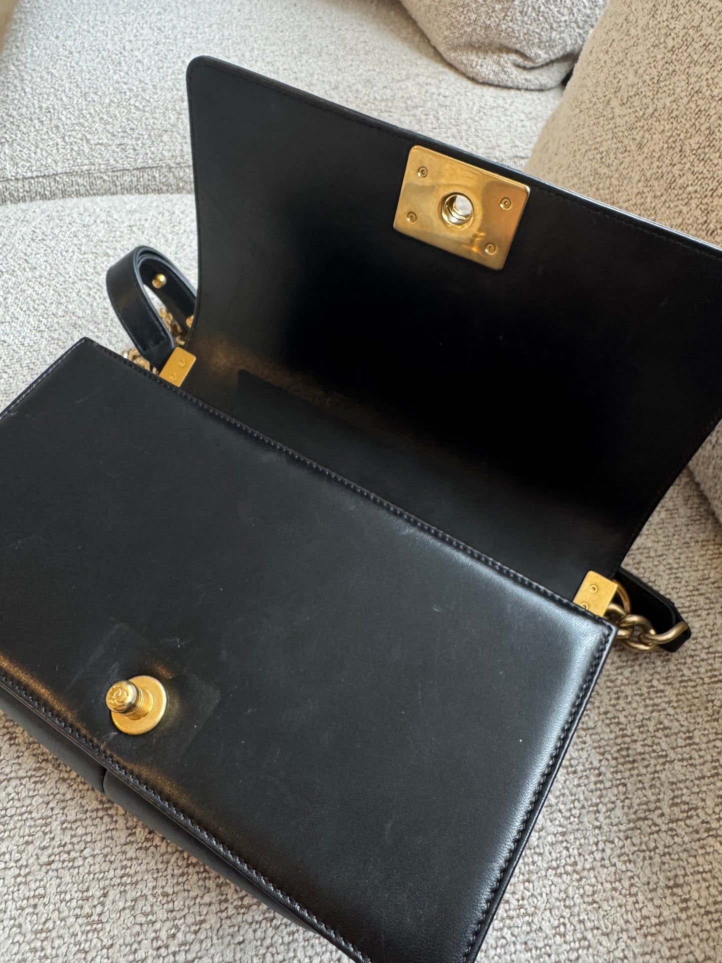 Chanel Boy Bag Black Leather