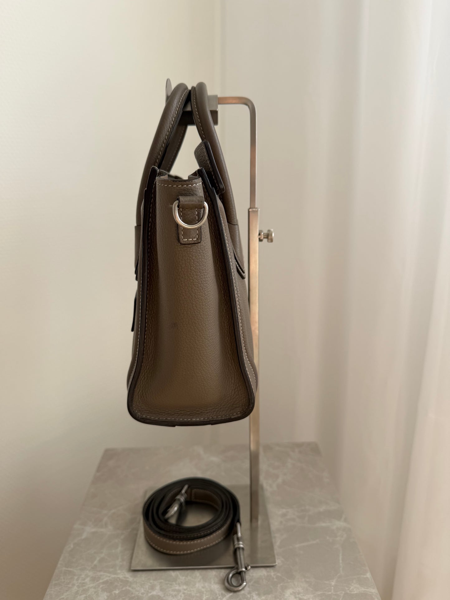 Celine Nano Luggage – Taupe