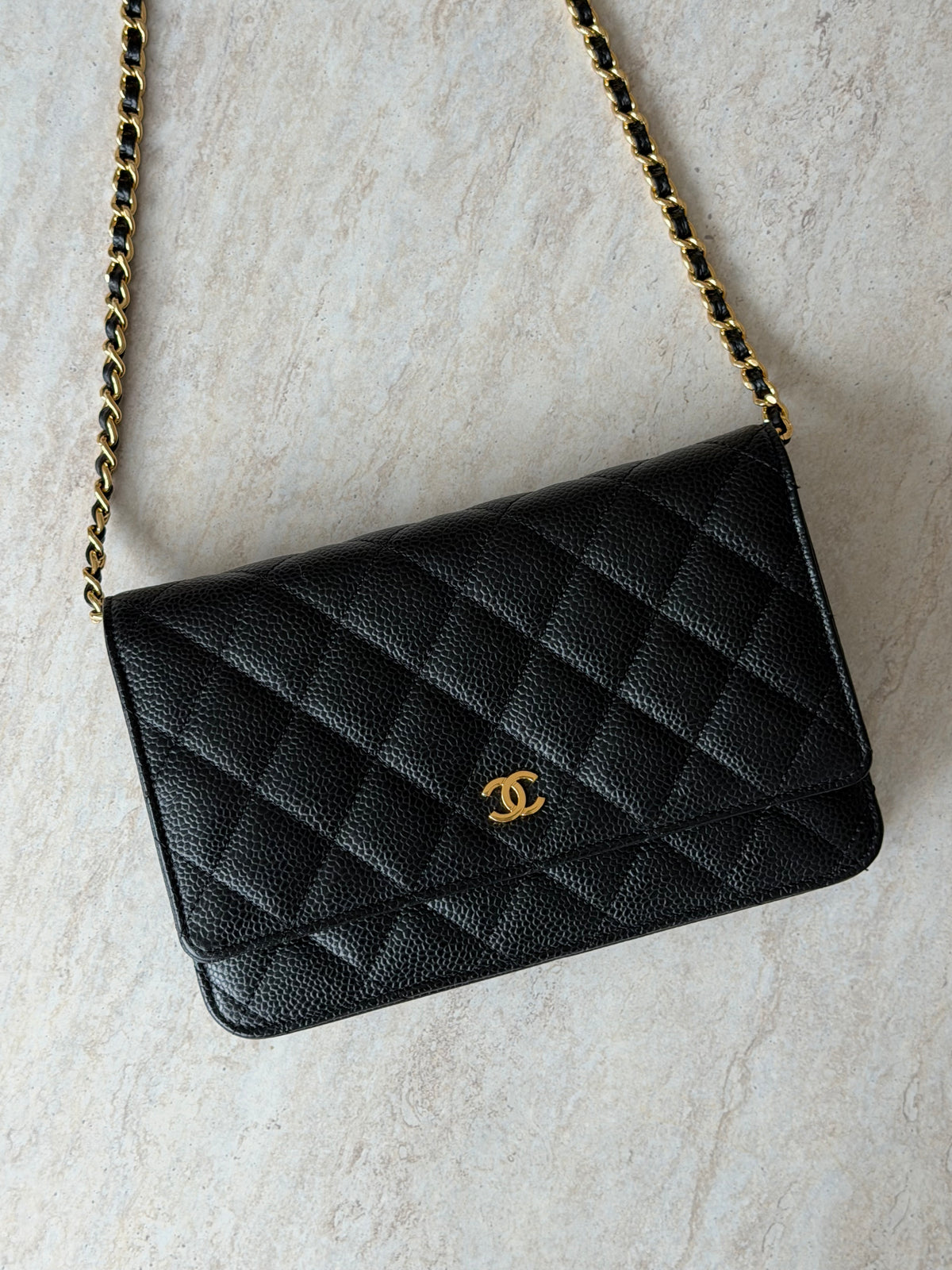 Chanel Wallet on Chain (WOC) - Black Caviar