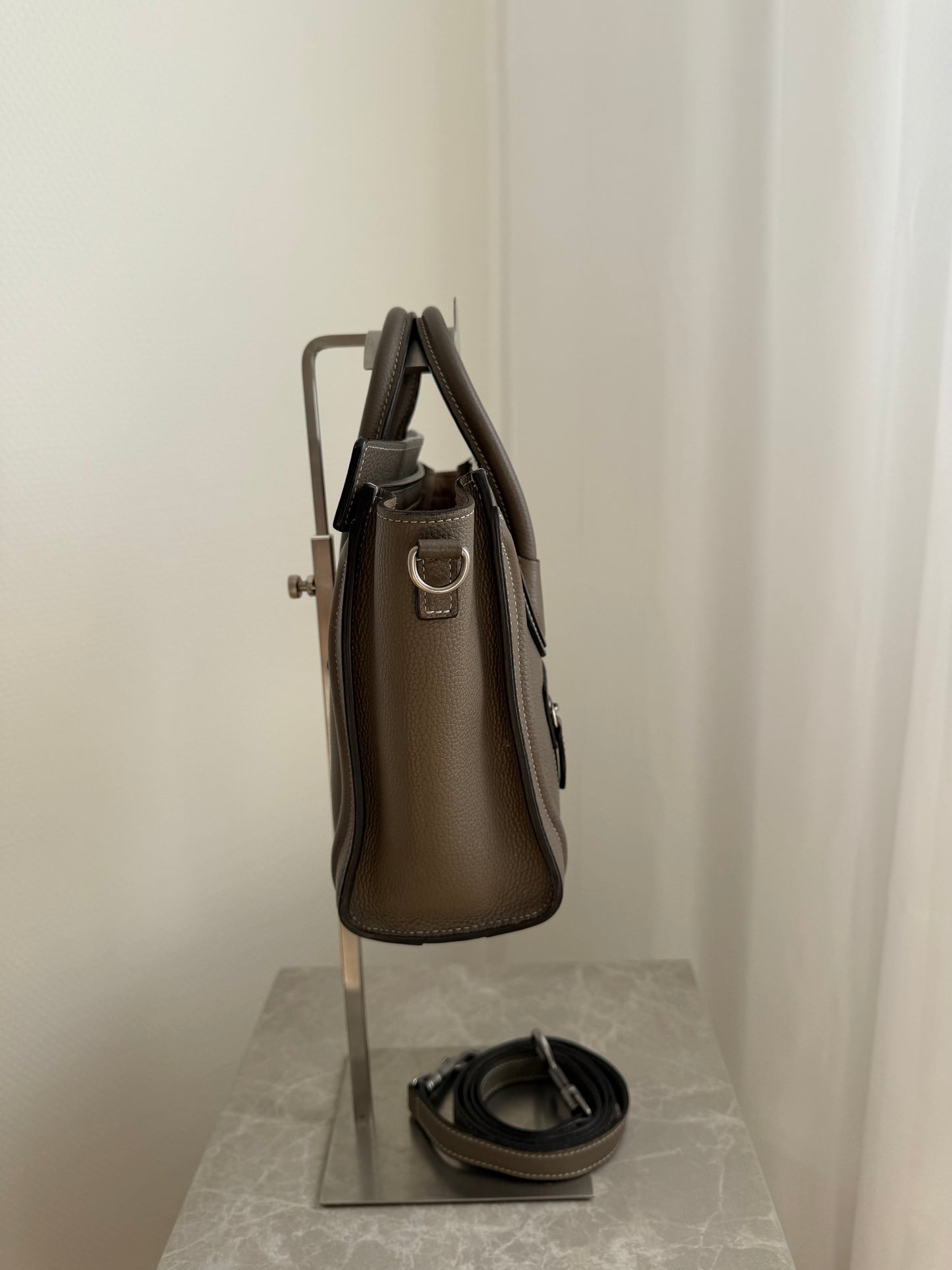Celine Nano Luggage – Taupe