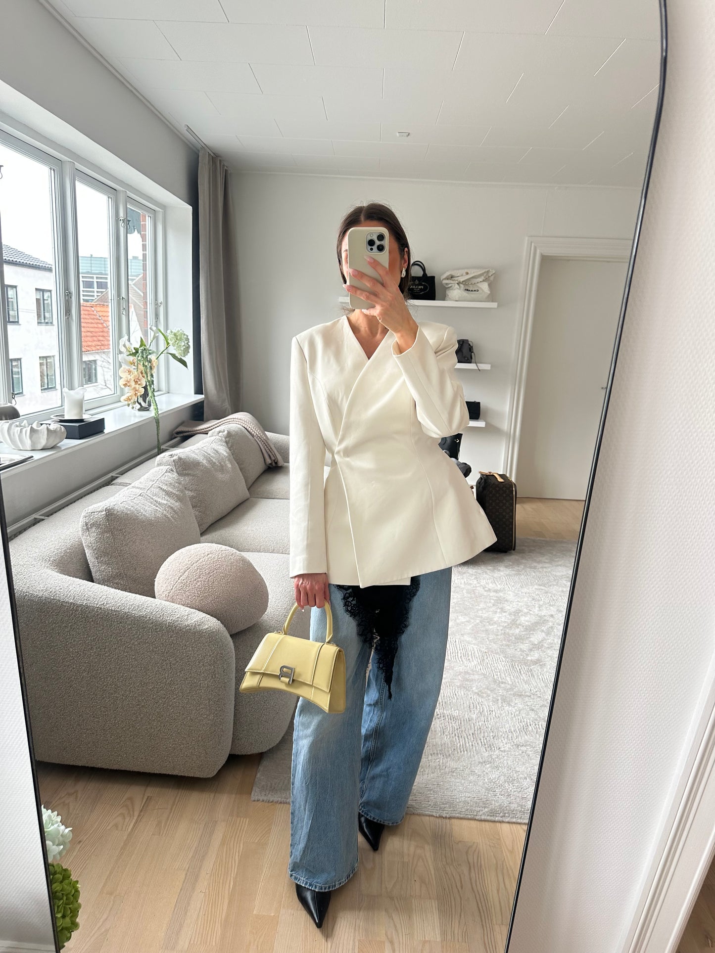 Balenciaga Hourglass bag - Butter Yellow