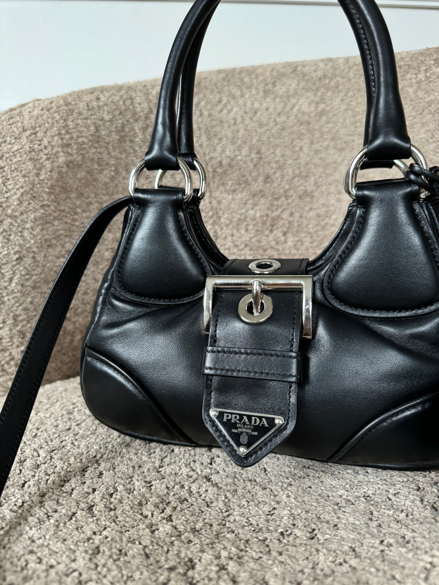 Prada Moon Black Nappa-Leather Bag